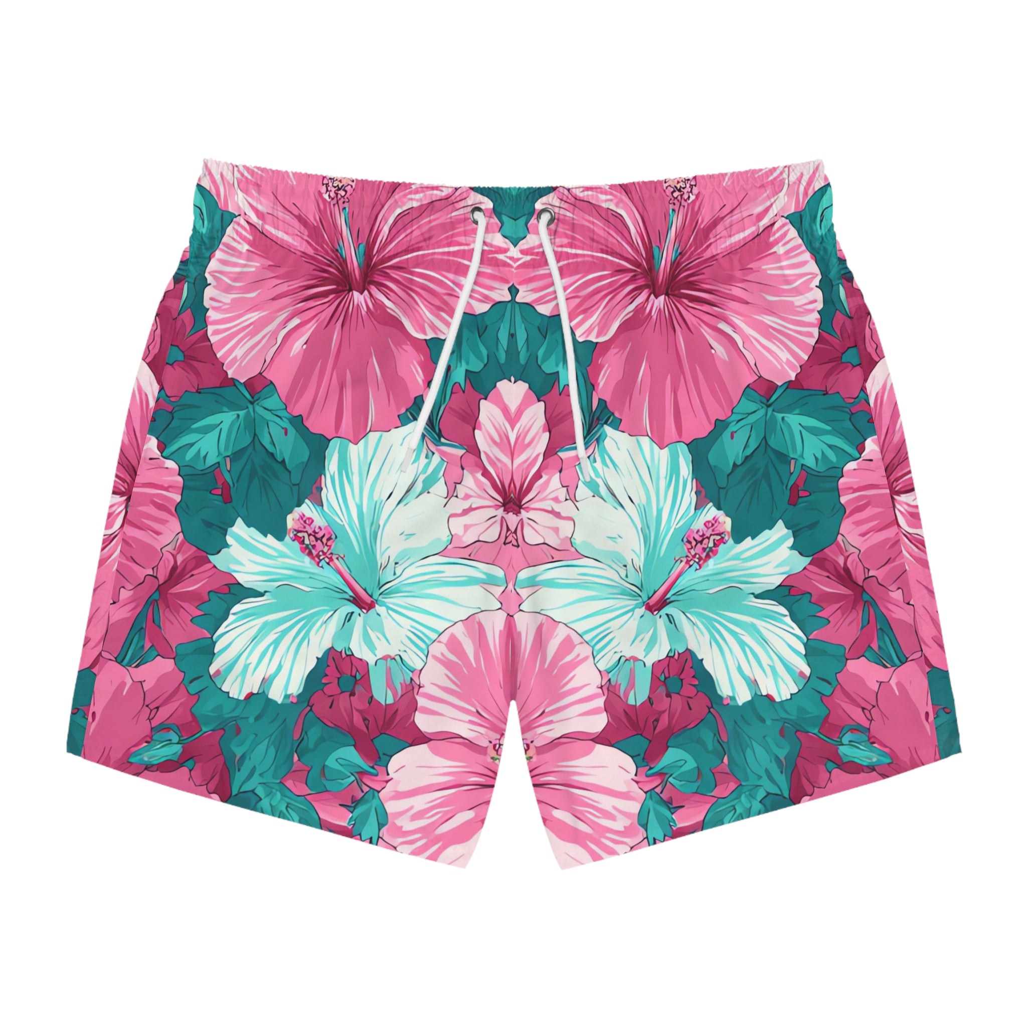 Flowerpunk Aloha Swim Trunks (AOP), Artsulli - Art is Long, Life is Short, All Over Prints, Size, XS, Color, Seam thread color automatically matched to design, , , 12453015011385043379