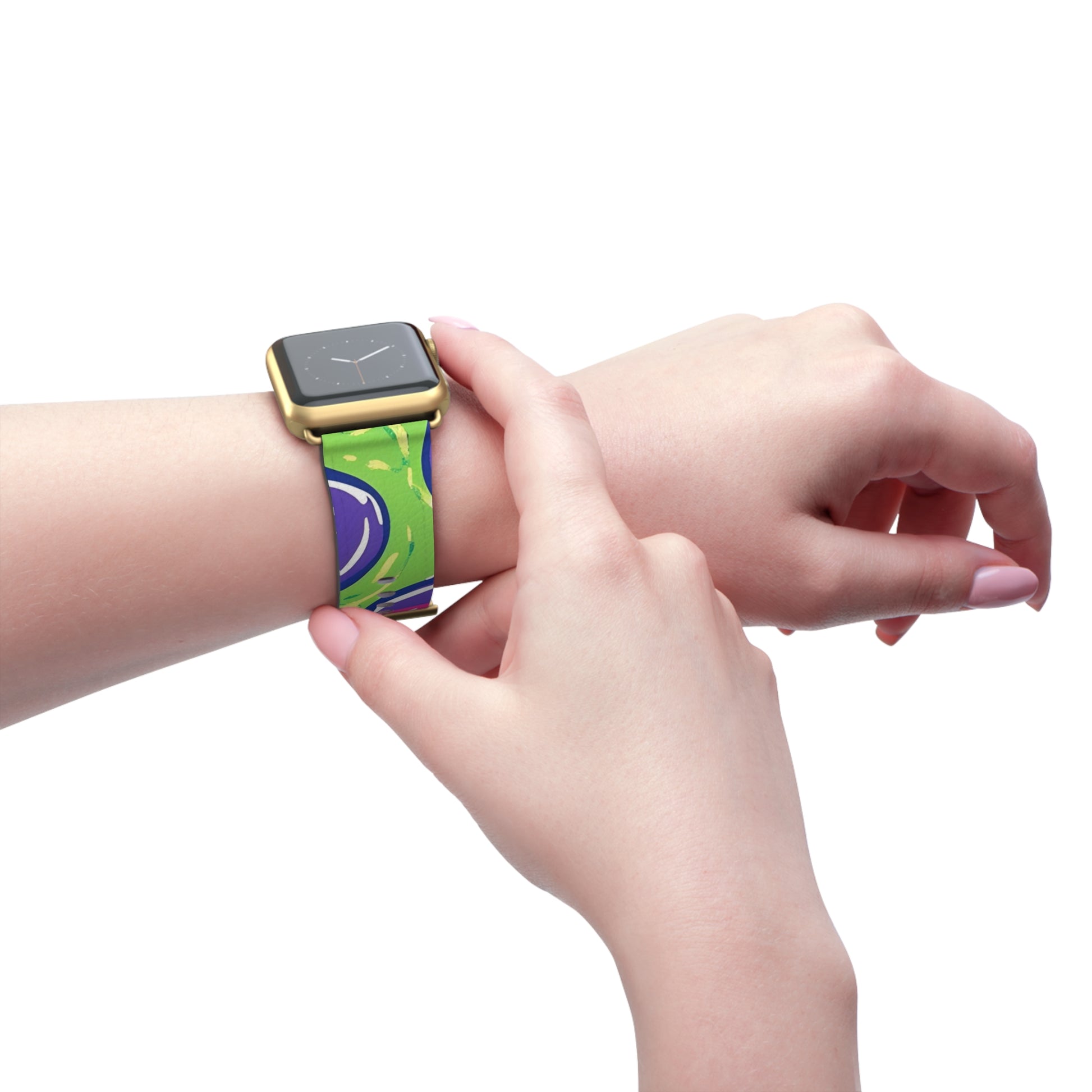 90s Trippy Slime Watch Band, Artsulli - Art is Long, Life is Short, Accessories, , , , , , , 