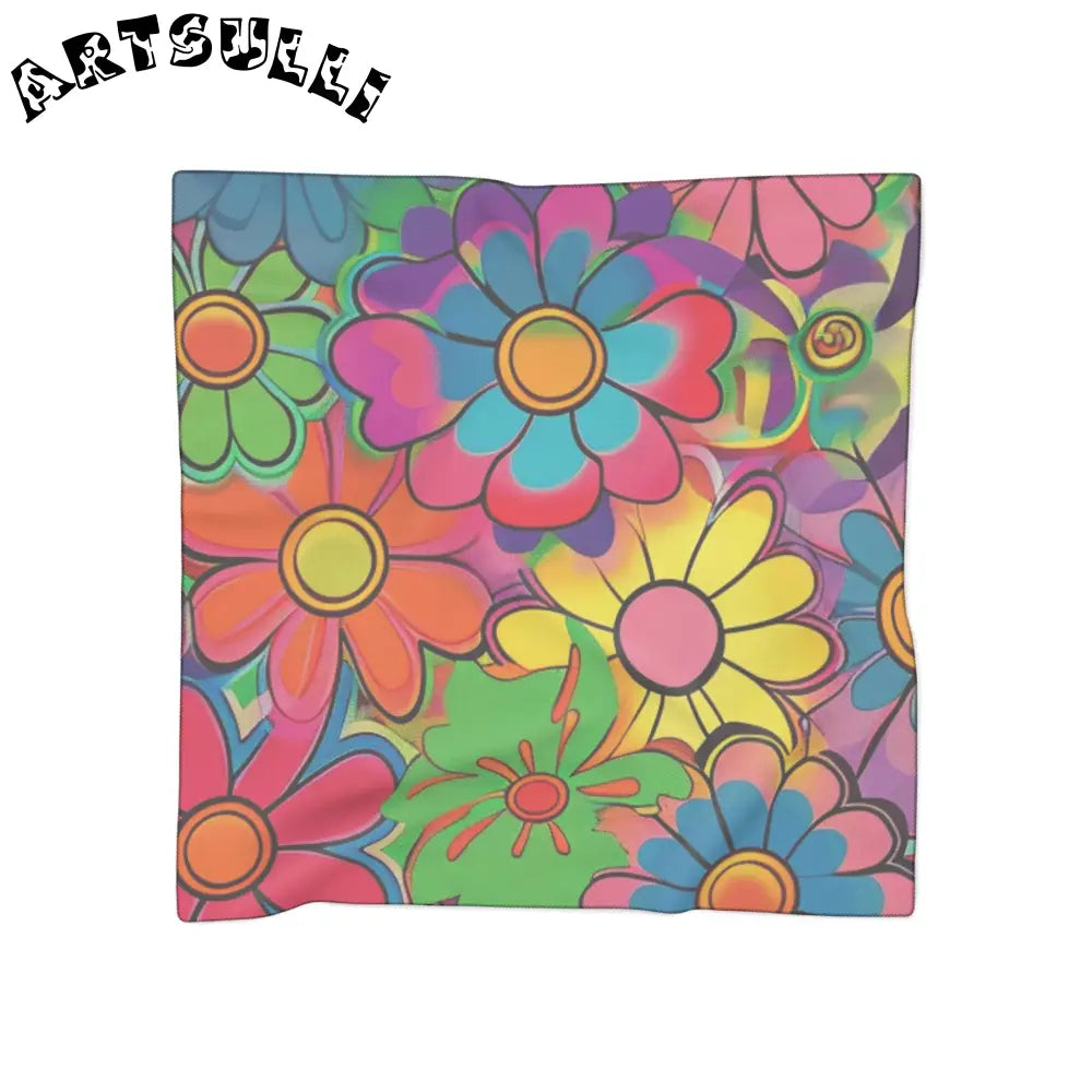 JAKKOUTTHEBXX Chromatic Daisy Dream Poly Scarf JAKKOUTTHEBXX