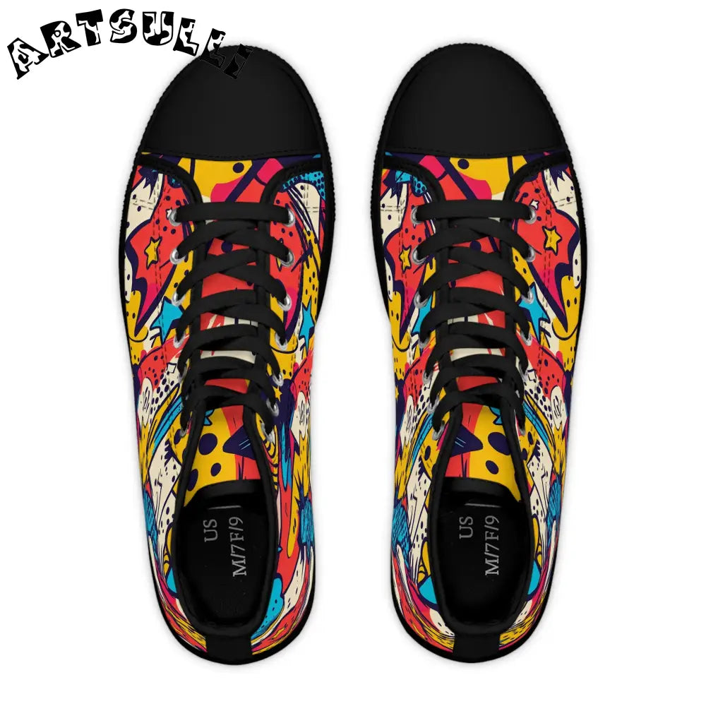 JAKKOUTTHEBXX Comic x Pop Art II Women’s High Top Sneakers