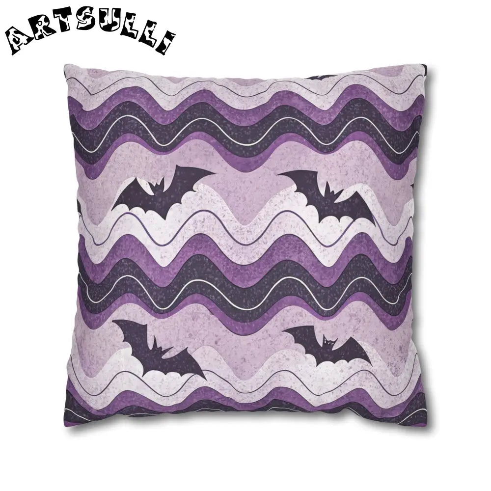 JAKKOUTTHEBXX Bat Wave Spun Polyester Square Pillowcase