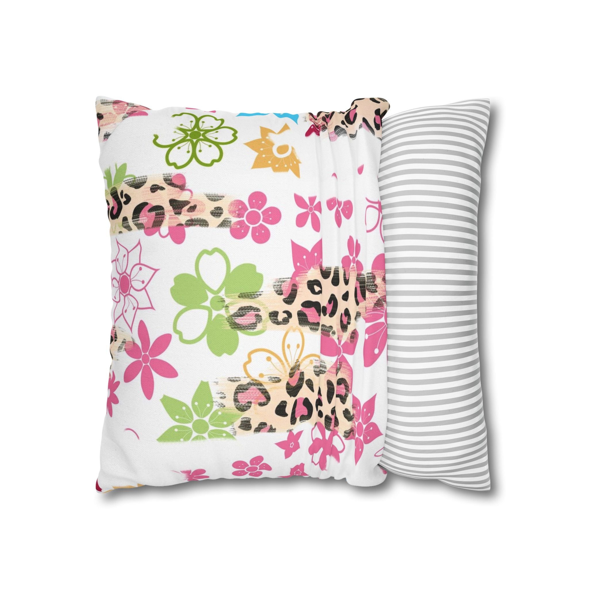 Spun Polyester Square Pillowcase