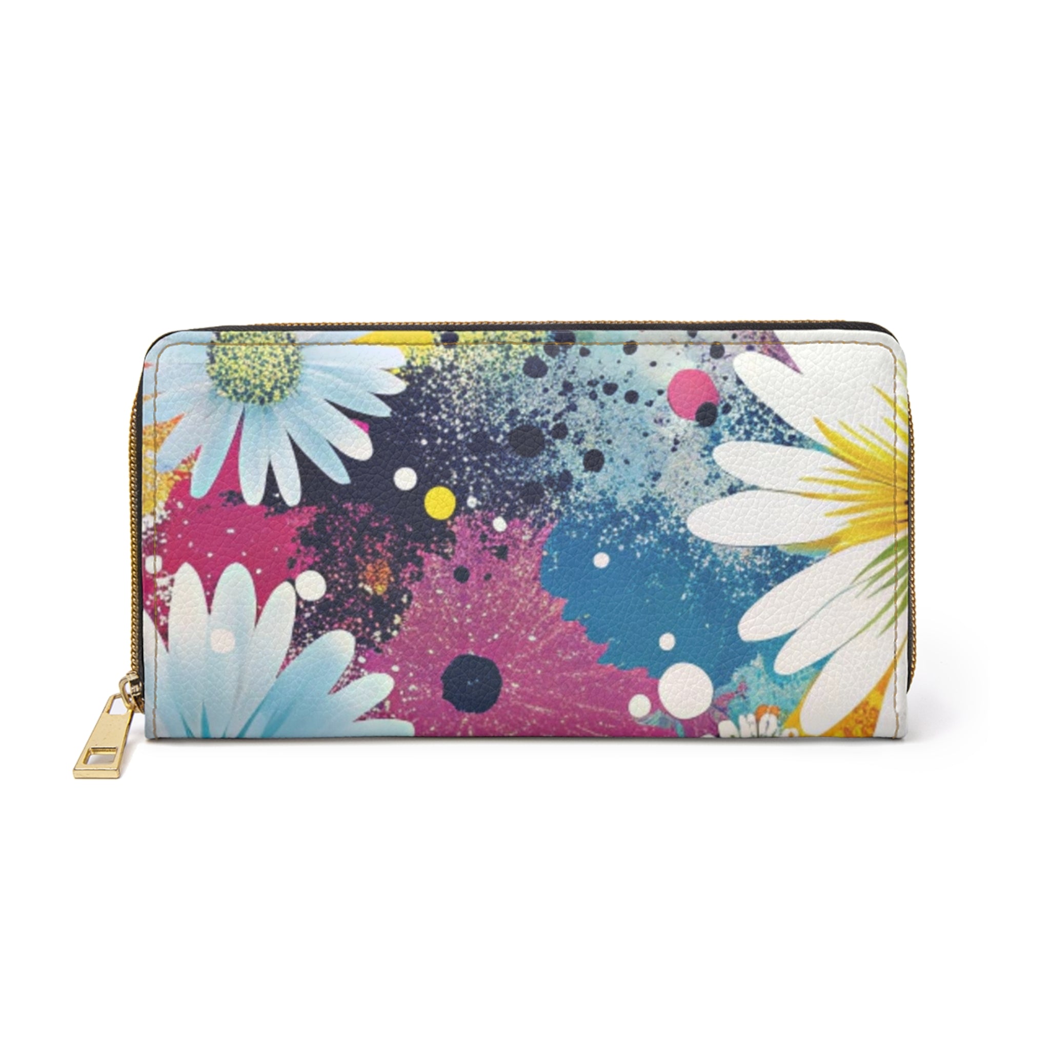 Magical Flower Explosion Multi-Color Zipper Wallet, Artsulli - Art is Long, Life is Short, Accessories, Size, One size, Color, White, , , 18029706931789