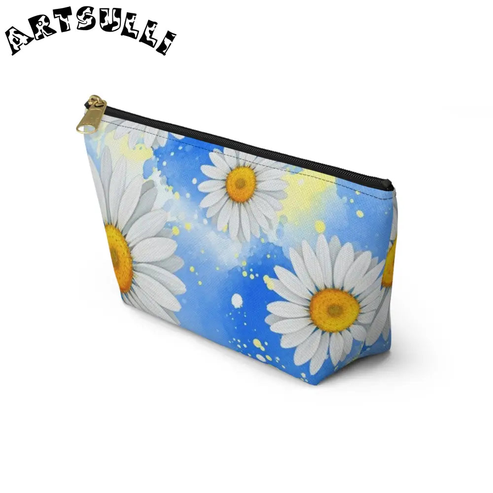 JAKKOUTTHEBXX Daisies Accessory Pouch w T-bottom JAKKOUTTHEBXX