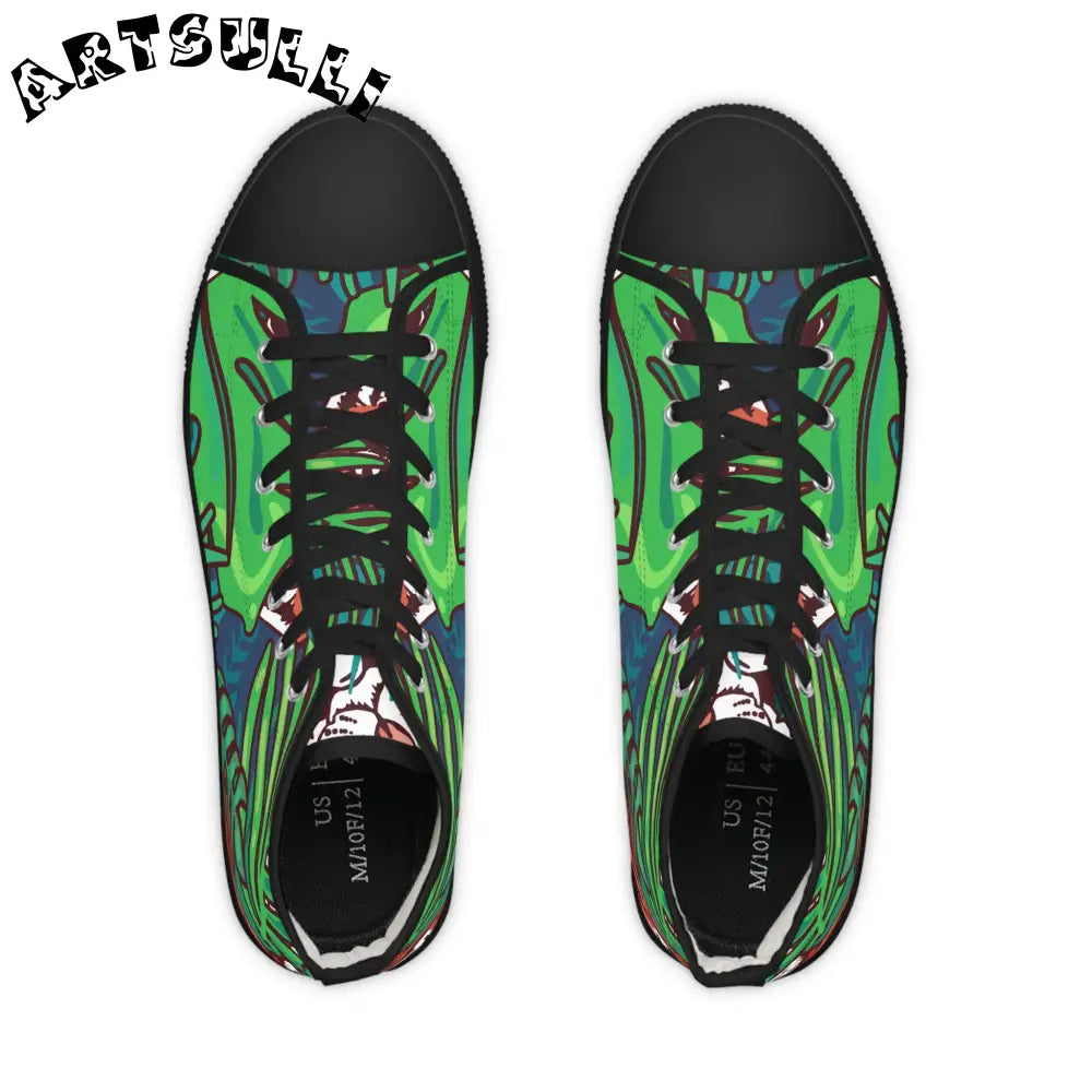 JAKKOUTTHEBXX Tropical Jungle Tigers II Men’s High Top Sneakers