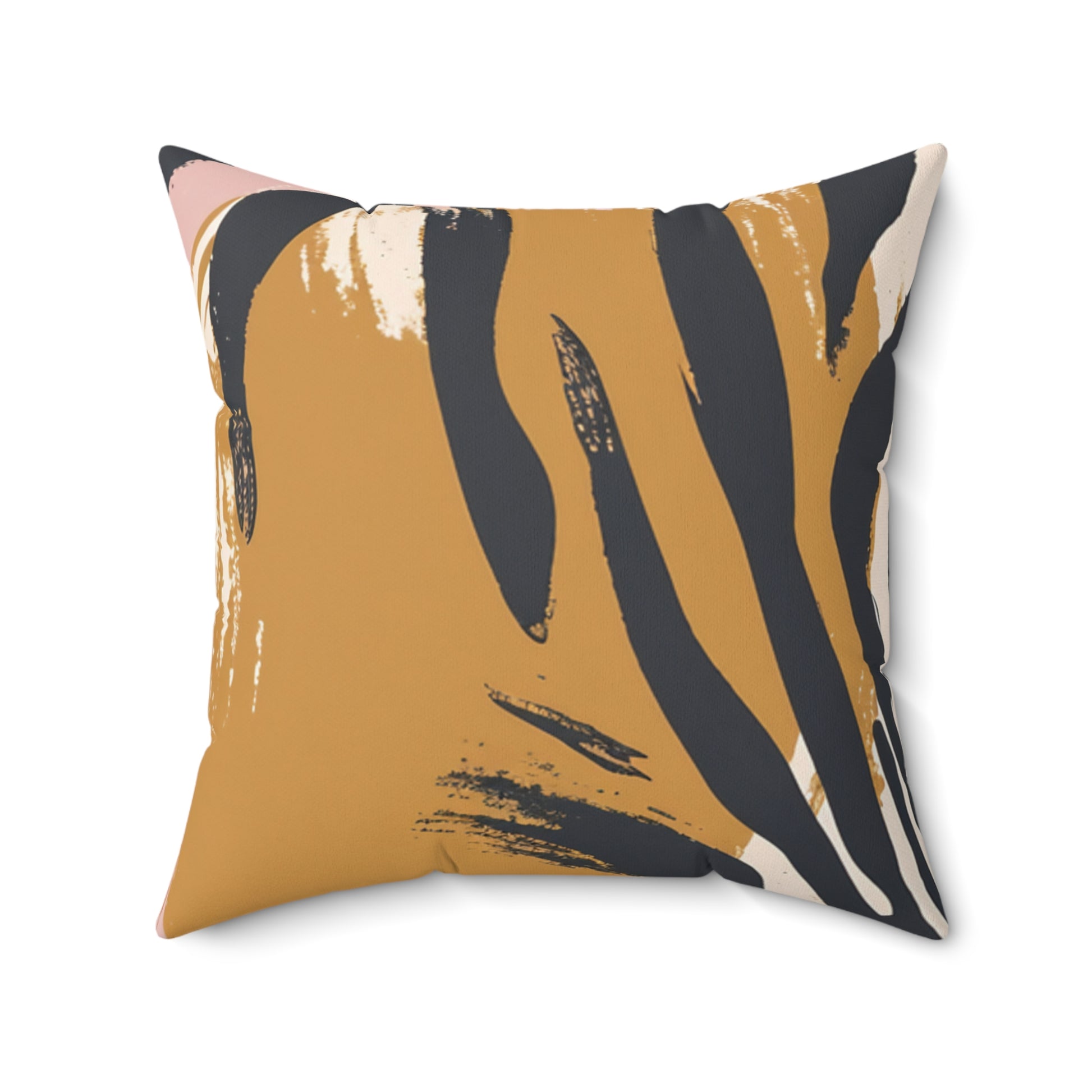 Zebra Brush Strokes Spun Polyester Square Pillow, Artsulli - Art is Long, Life is Short, Home Decor, Size, 20" × 20", , , , , 17606203288296