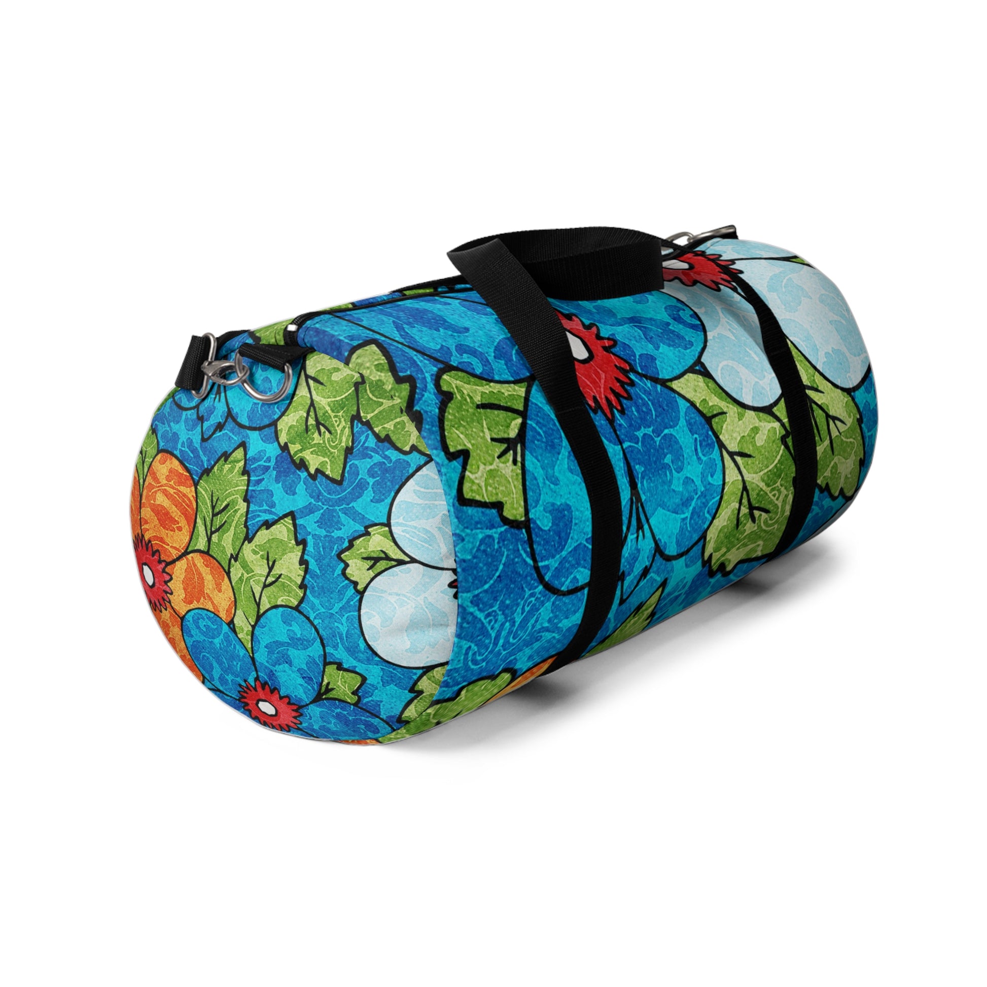 Blue Orange Groovy Duffel Bag, Artsulli - Art is Long, Life is Short, Bags, , , , , , , 