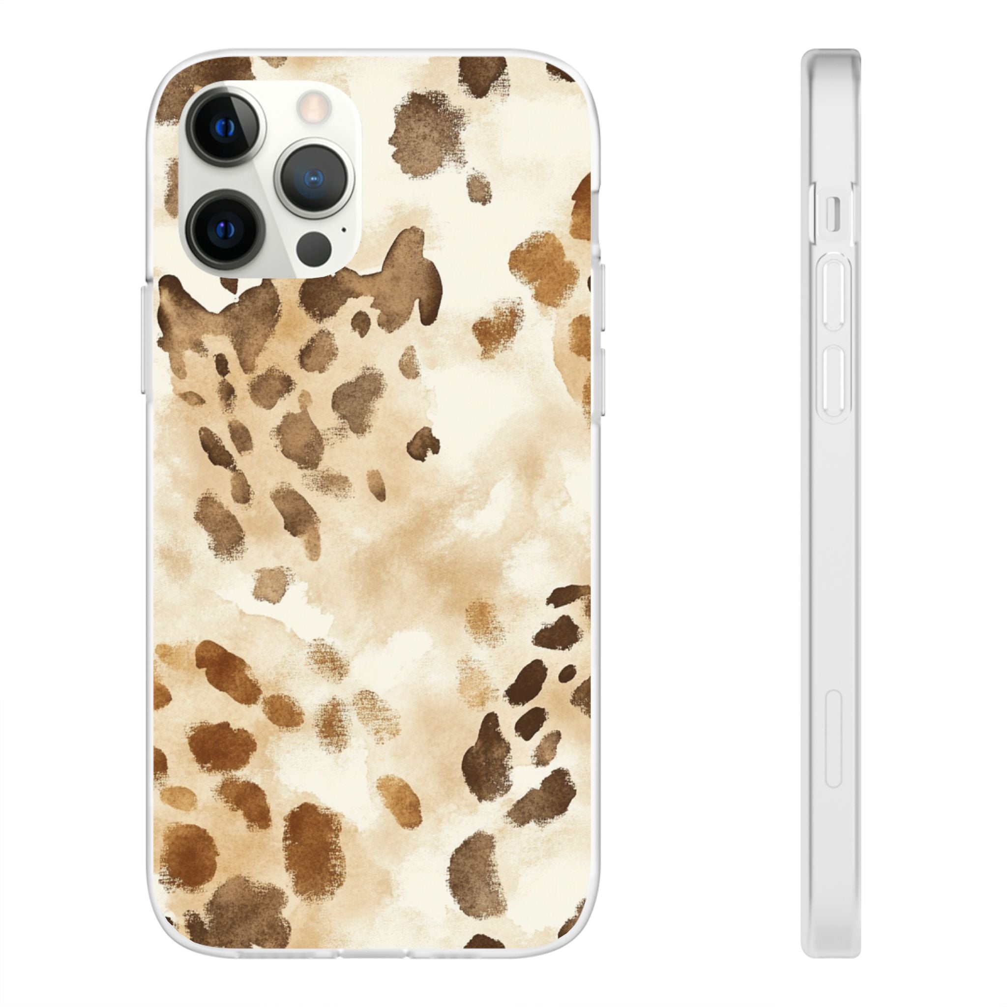 Brown and Beige Watercolor Dalmatian Phone Case, Artsulli - Art is Long, Life is Short, Phone Case, Size, iPhone 12 Pro with gift packaging, , , , , 30119251710584671560