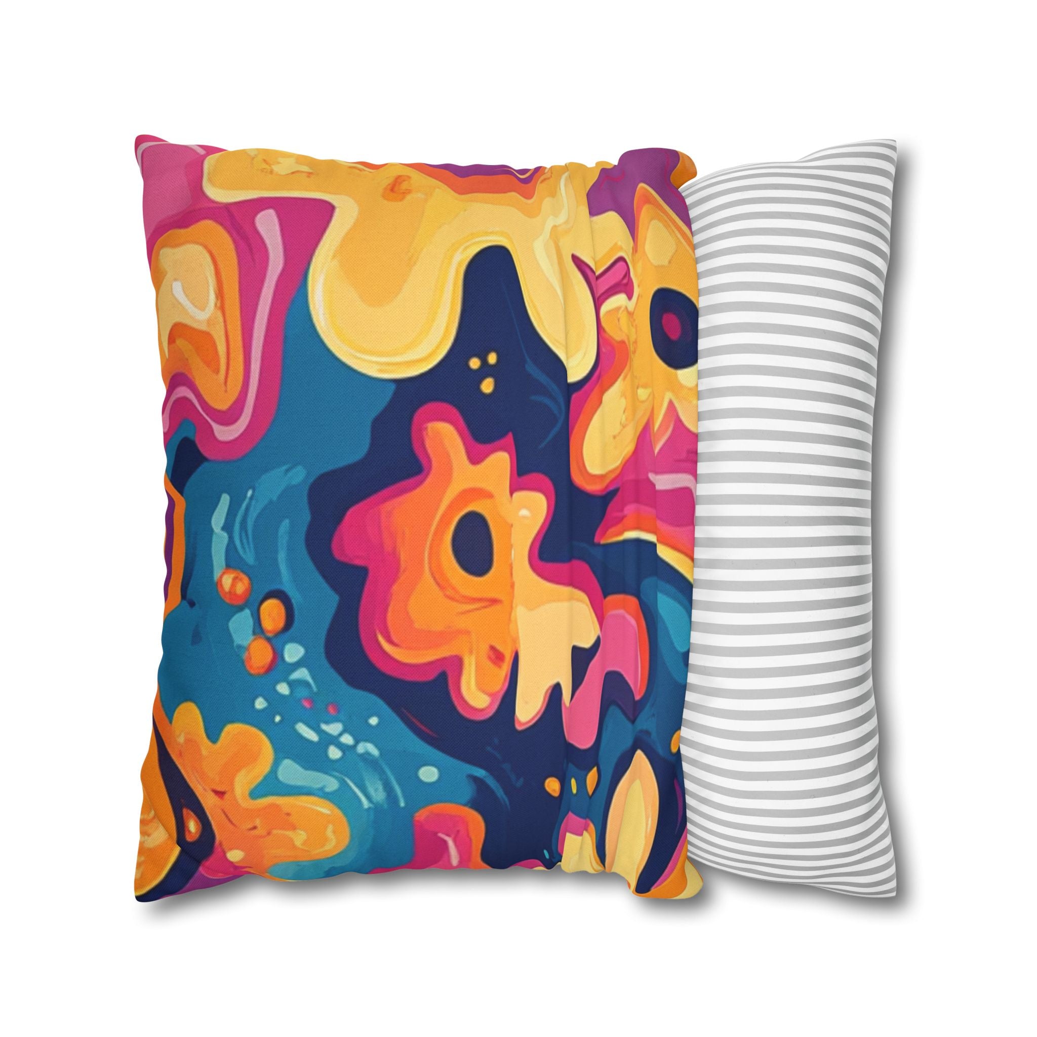 Spun Polyester Square Pillowcase