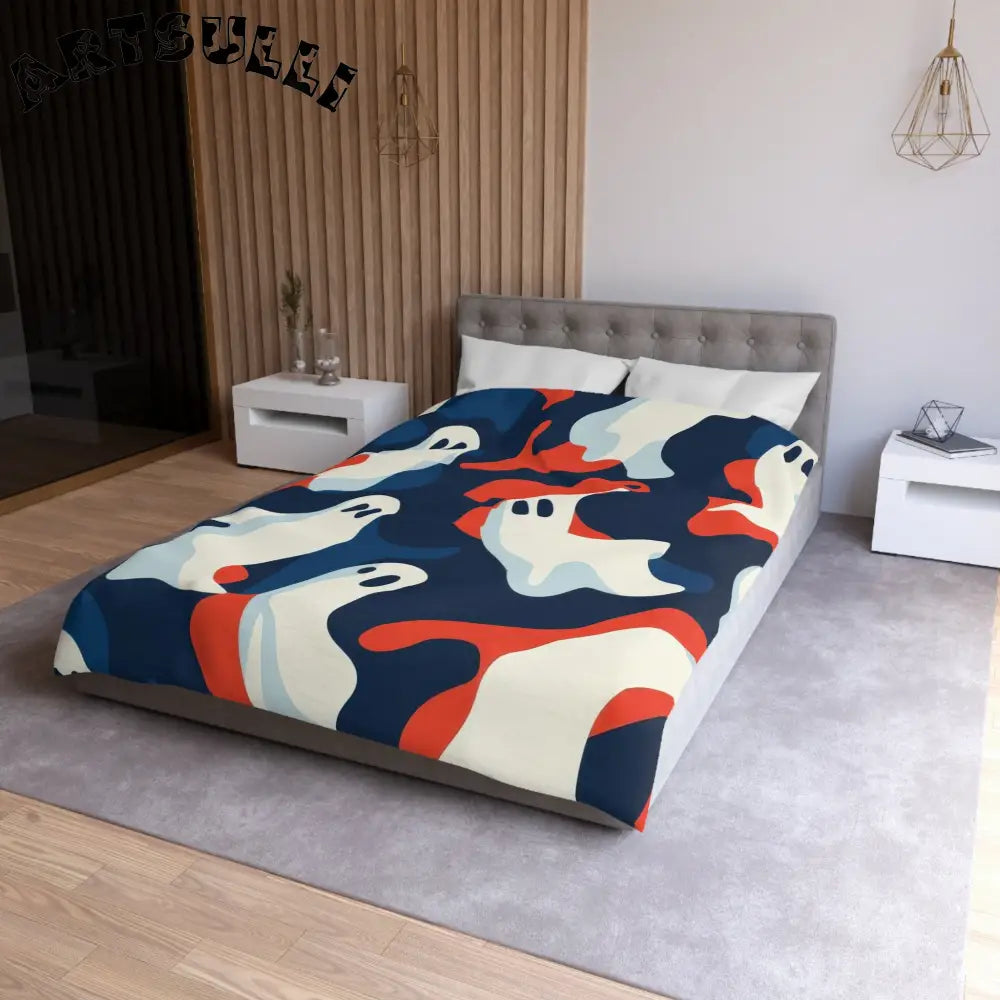 JAKKOUTTHEBXX Camo Ghosts Microfiber Duvet Cover JAKKOUTTHEBXX