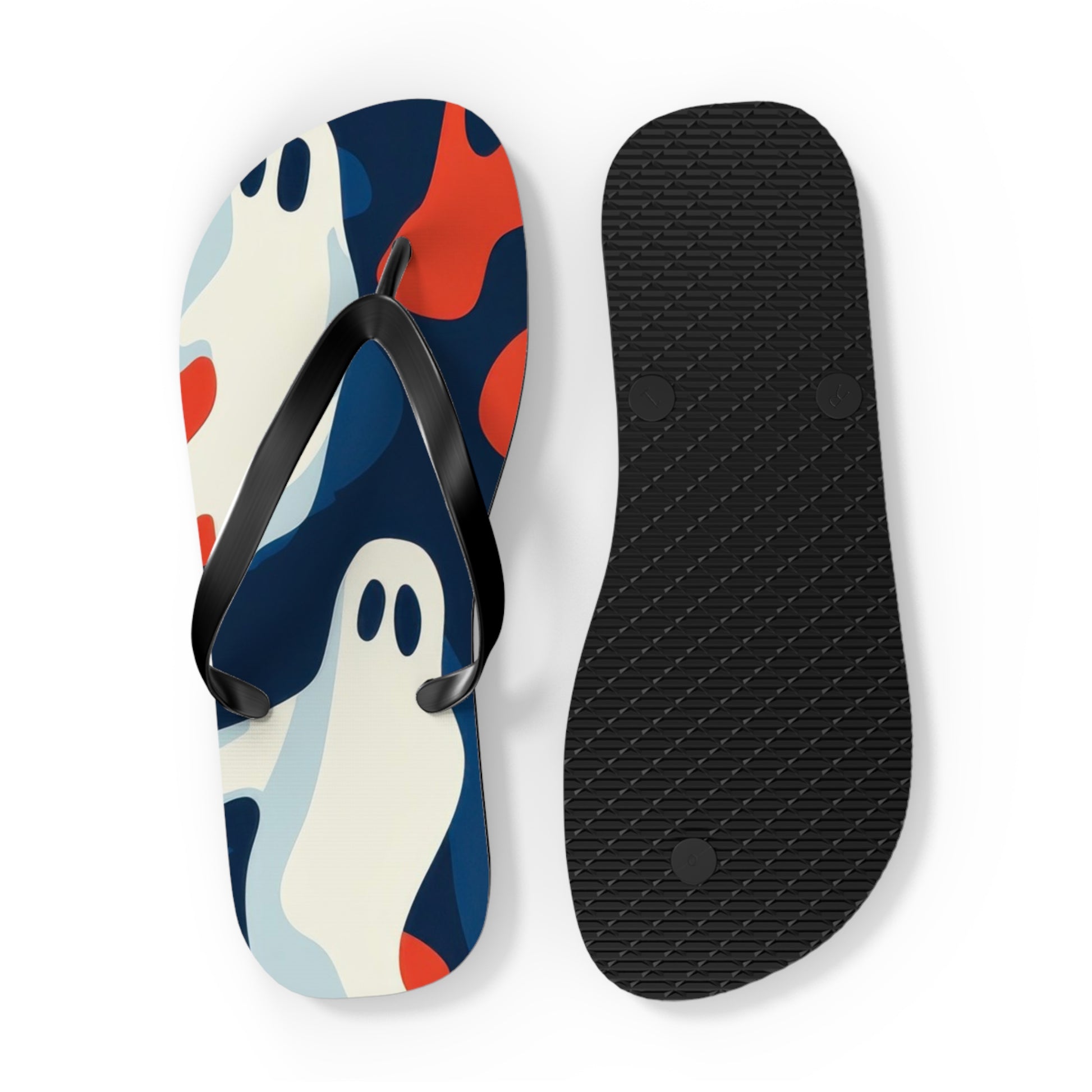 Camo Ghosts Flip Flops, Artsulli - Art is Long, Life is Short, Shoes, , , , , , , 