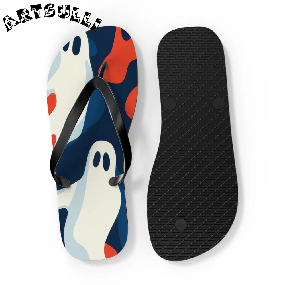 JAKKOUTTHEBXX Camo Ghosts Flip Flops JAKKOUTTHEBXX Artsulli - Art