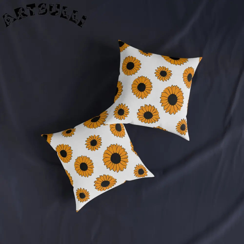 JAKKOUTTHEBXX Sunflowers Square Pillow JAKKOUTTHEBXX Artsulli - Art