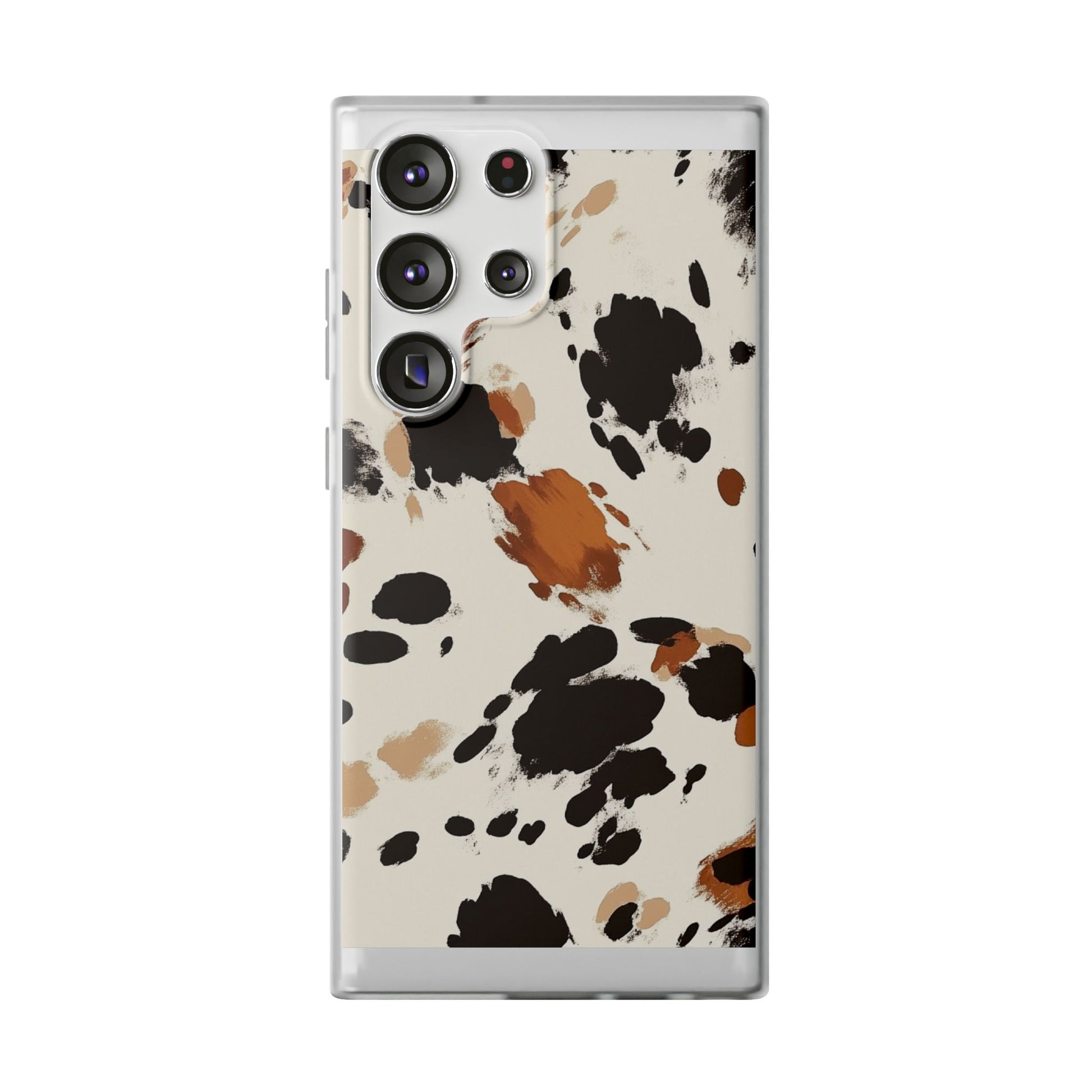 Brown Cow Print Phone Case, Artsulli - Art is Long, Life is Short, Phone Case, Size, Samsung Galaxy S23 Ultra, , , , , 61177479344850064372