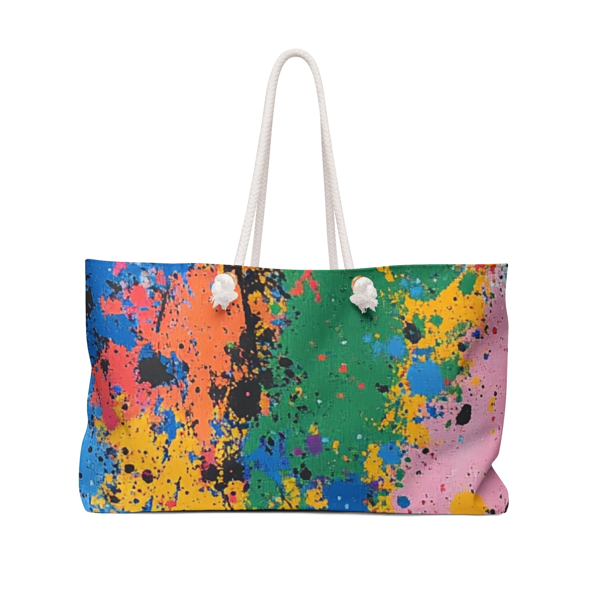 The Colors Of Paint Splatter Weekender Bag, Artsulli - Art is Long, Life is Short, Bags, Size, 24" × 13", , , , , 12675473027582