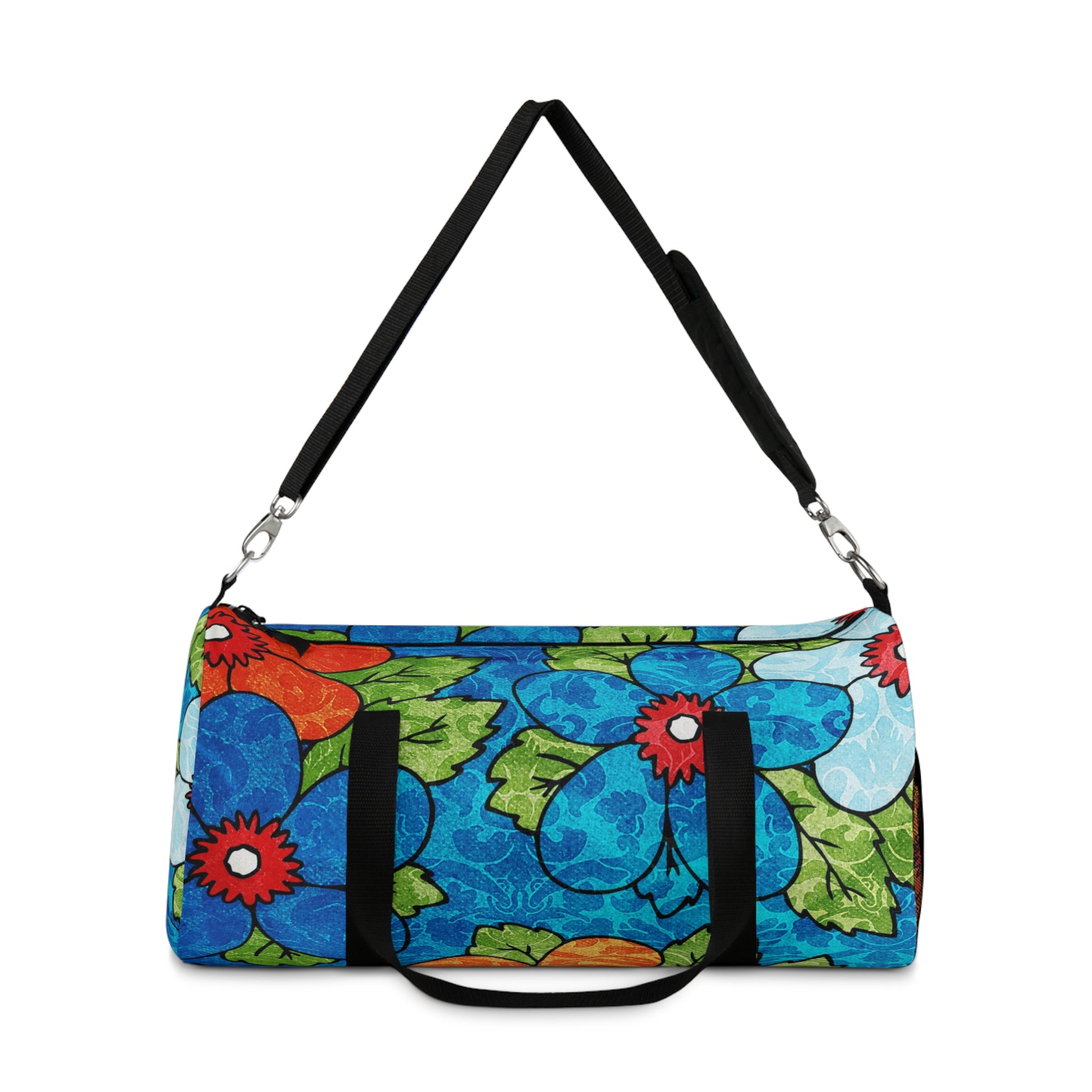 Blue Orange Groovy II Duffel Bag, Artsulli - Art is Long, Life is Short, Bags, , , , , , , 