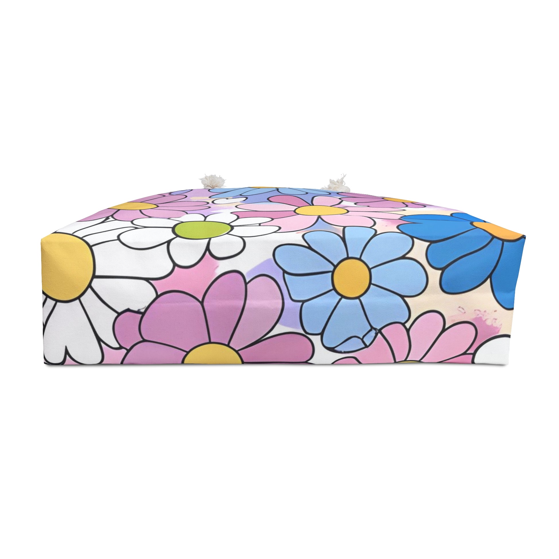 Flower Hour Purple and Blue Weekender Bag, Artsulli - Art is Long, Life is Short, Bags, , , , , , , 