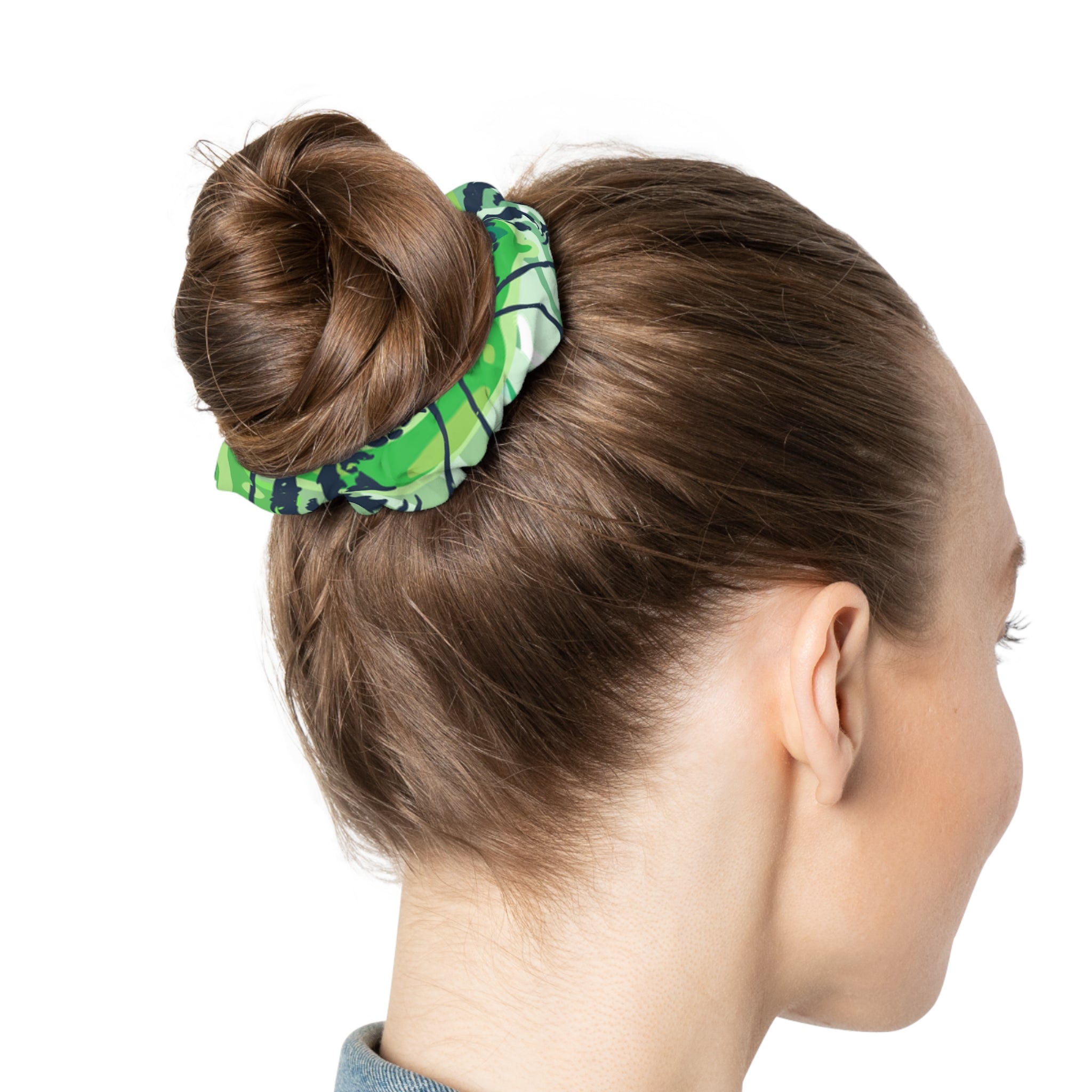 Tropical Jungle Tigers Green Scrunchie, Artsulli - Art is Long, Life is Short, Accessories, , , , , , , 