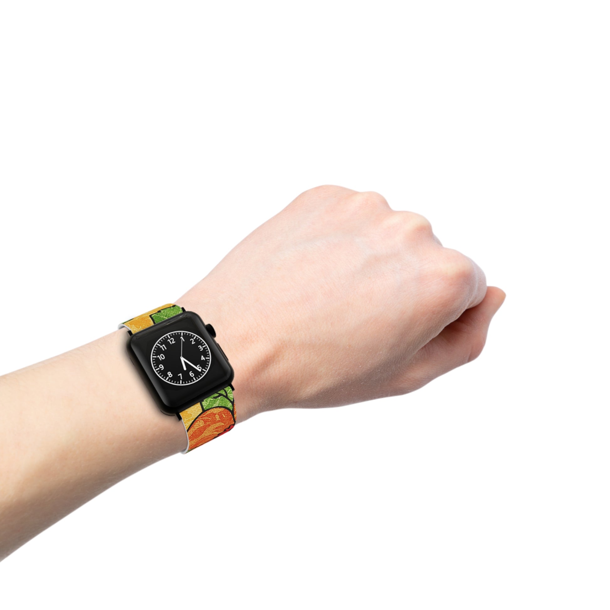 Groovy Yellow Floral Kl Watch Band for Apple Watch, Artsulli - Art is Long, Life is Short, Accessories, , , , , , , 