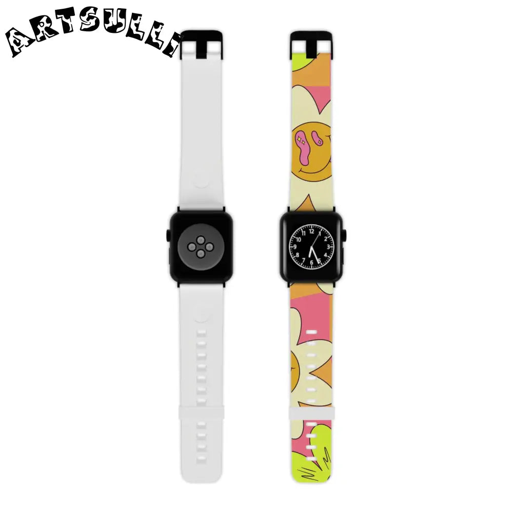 JAKKOUTTHEBXX Trippy Sour Face Rave Watch Band for Apple Watch