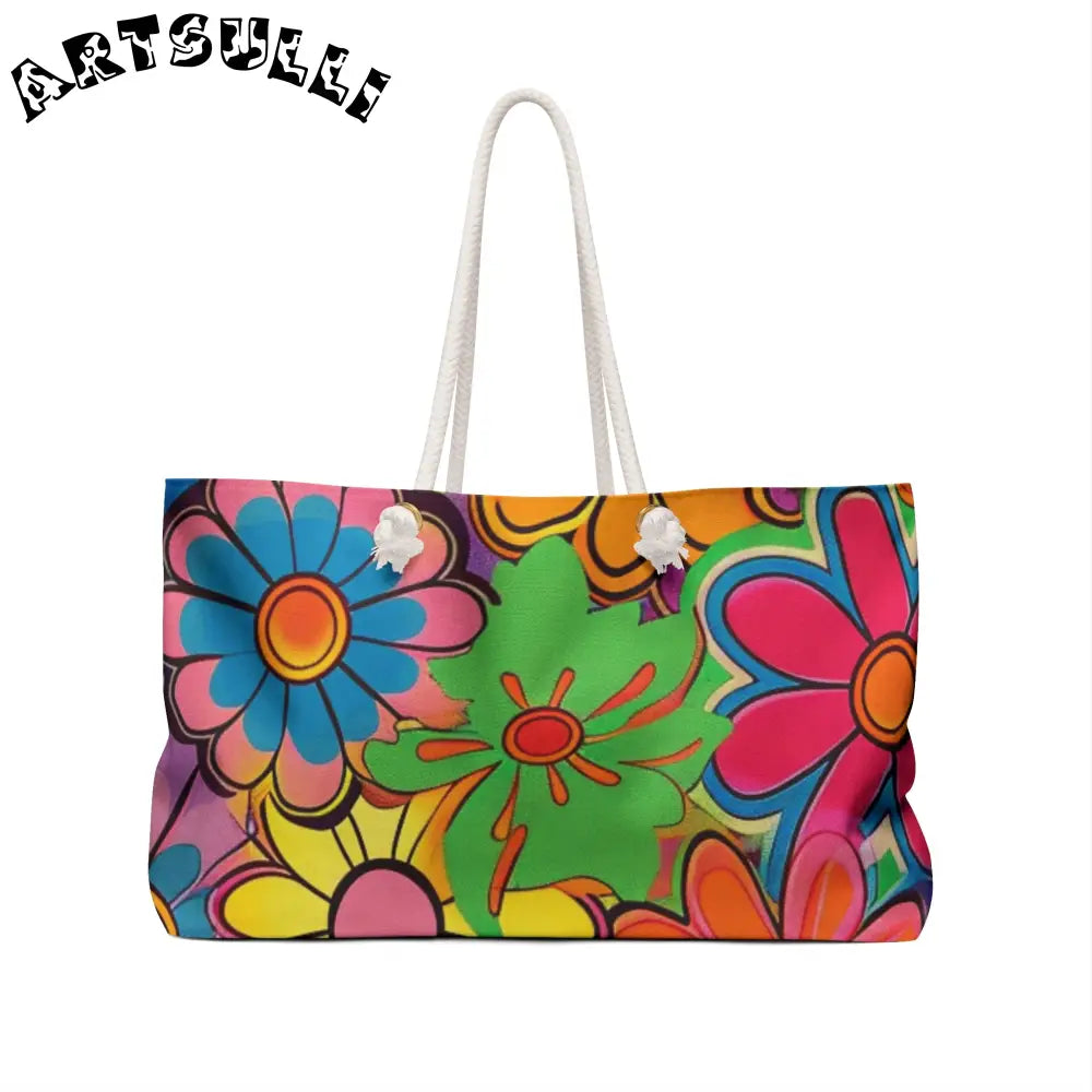 JAKKOUTTHEBXX Chromatic Daisy Dream Weekender Bag JAKKOUTTHEBXX