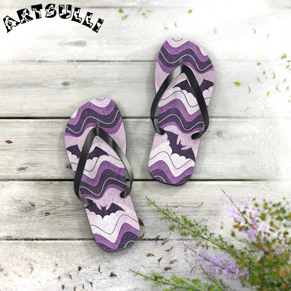 JAKKOUTTHEBXX Bat Wave Flip Flops JAKKOUTTHEBXX Artsulli - Art