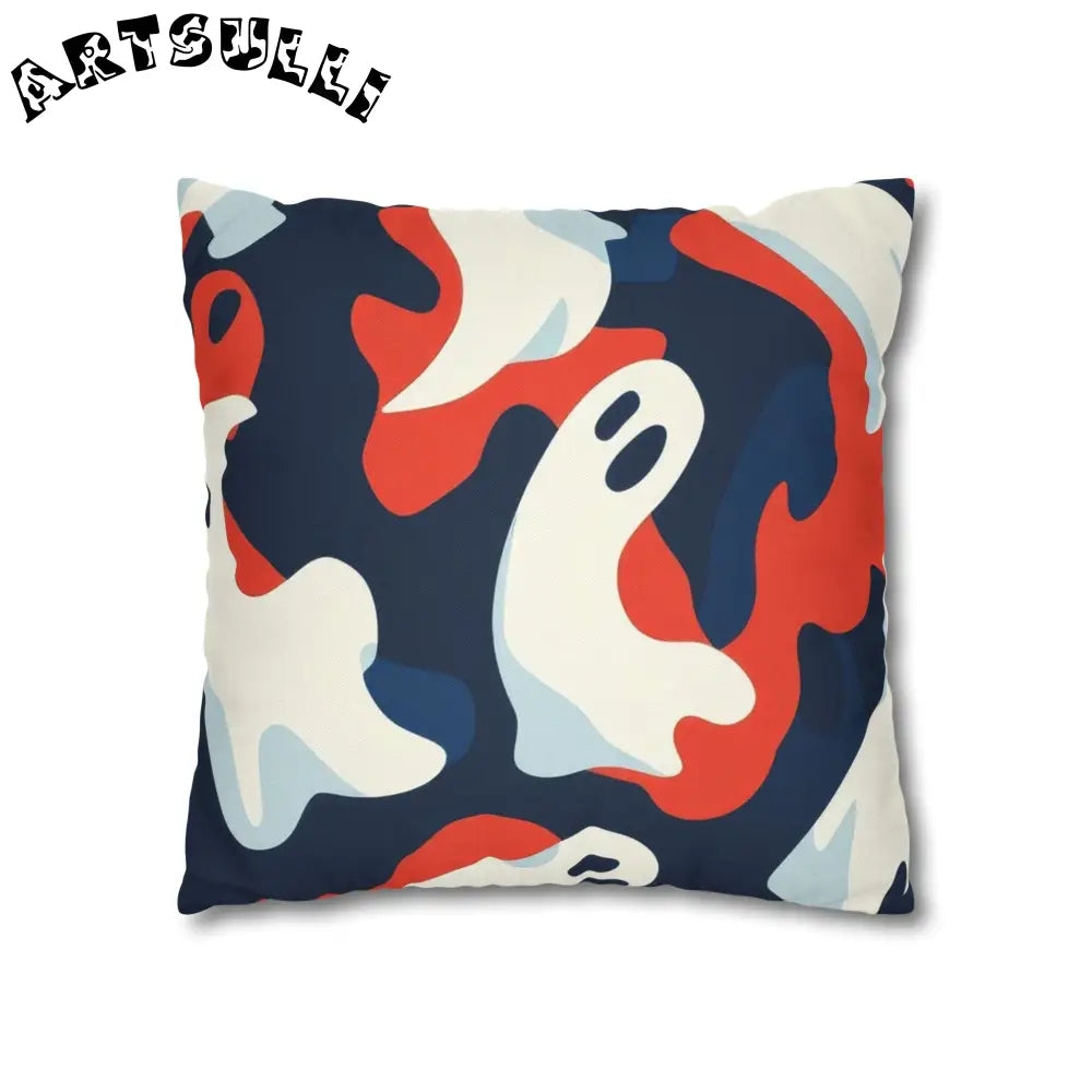 JAKKOUTTHEBXX Camo Ghosts Spun Polyester Square Pillowcase