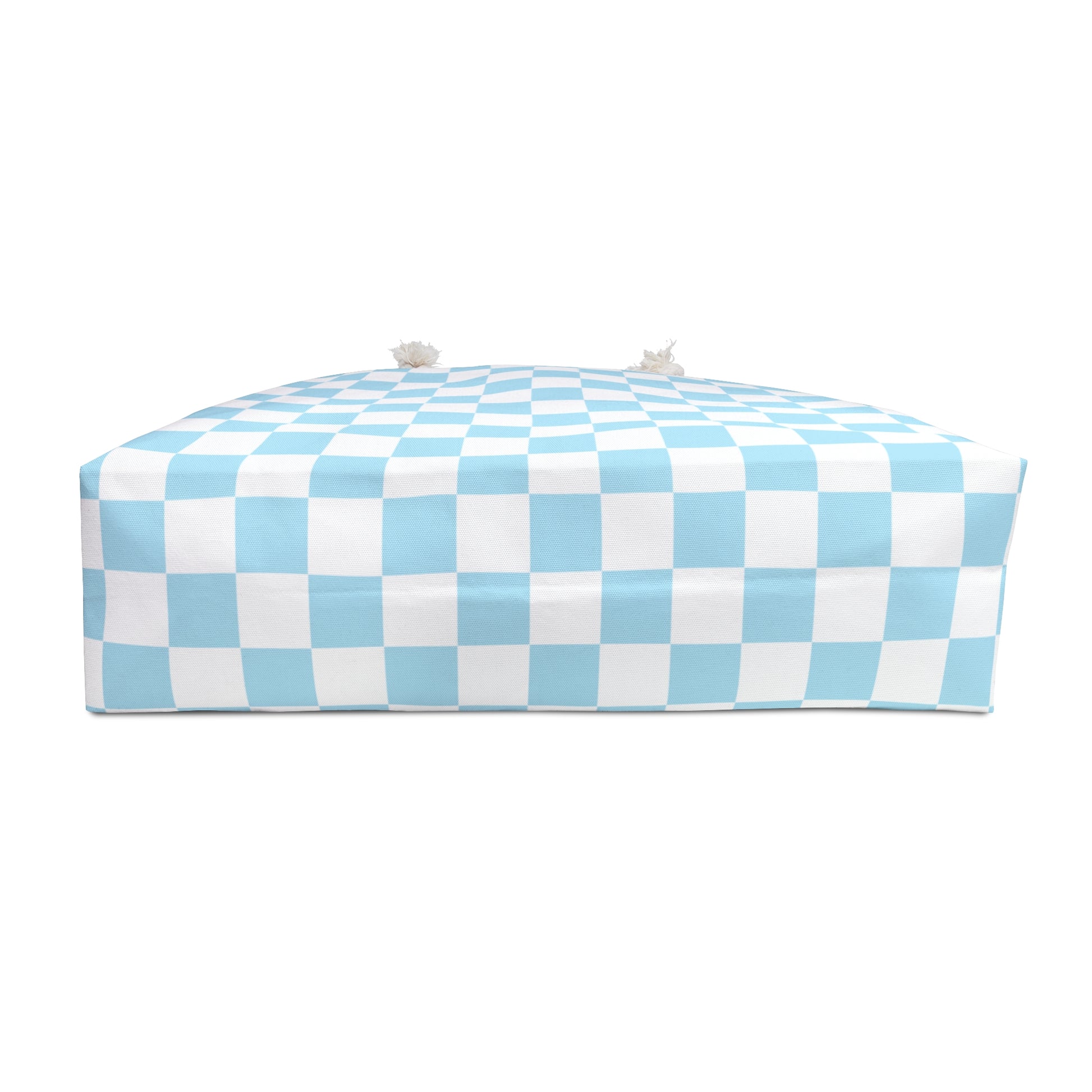Checkerboard Sky Blue Weekender Bag, Artsulli - Art is Long, Life is Short, Bags, , , , , , , 