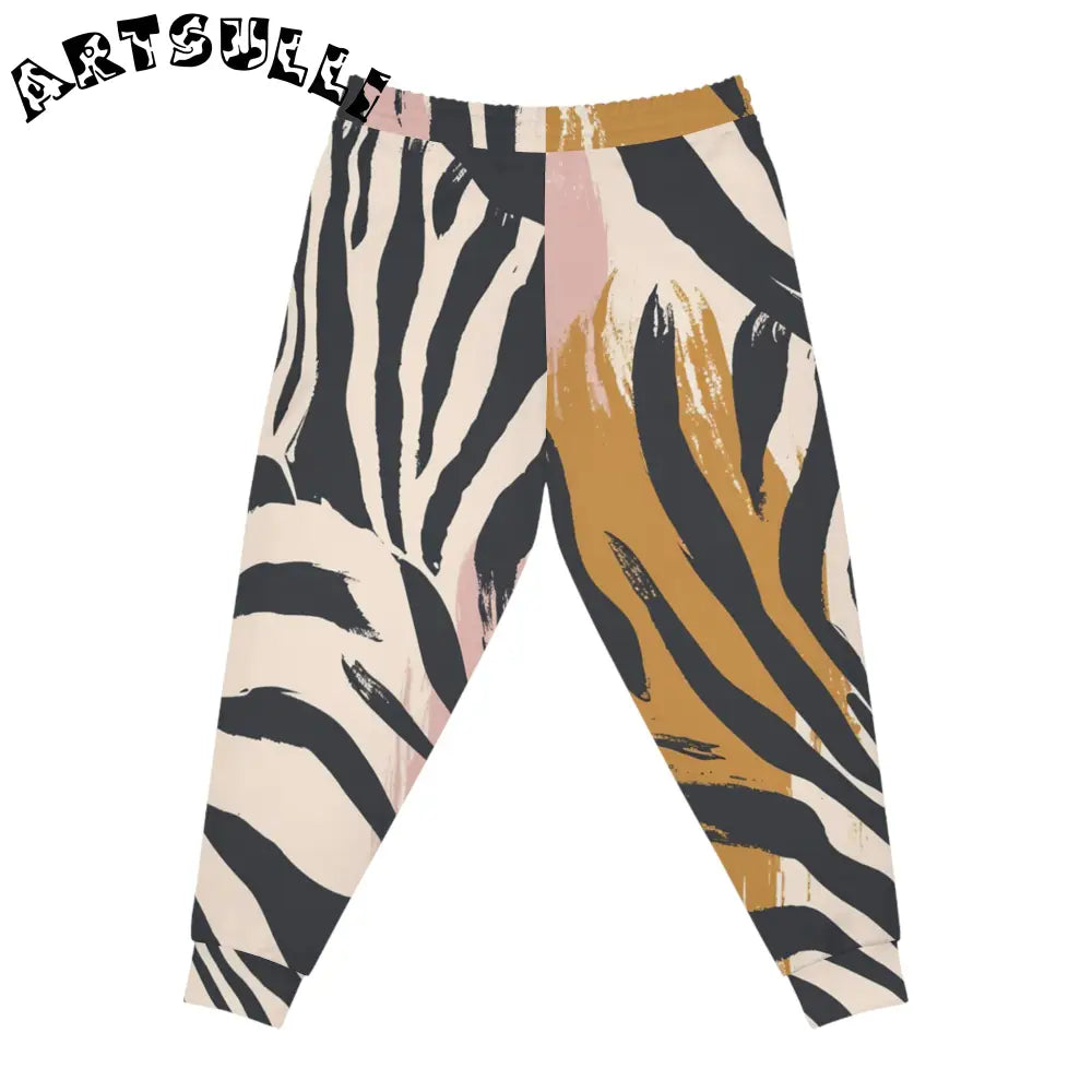 JAKKOUTTHEBXX Artsy Zebra Striped Jogging Pants JAKKOUTTHEBXX
