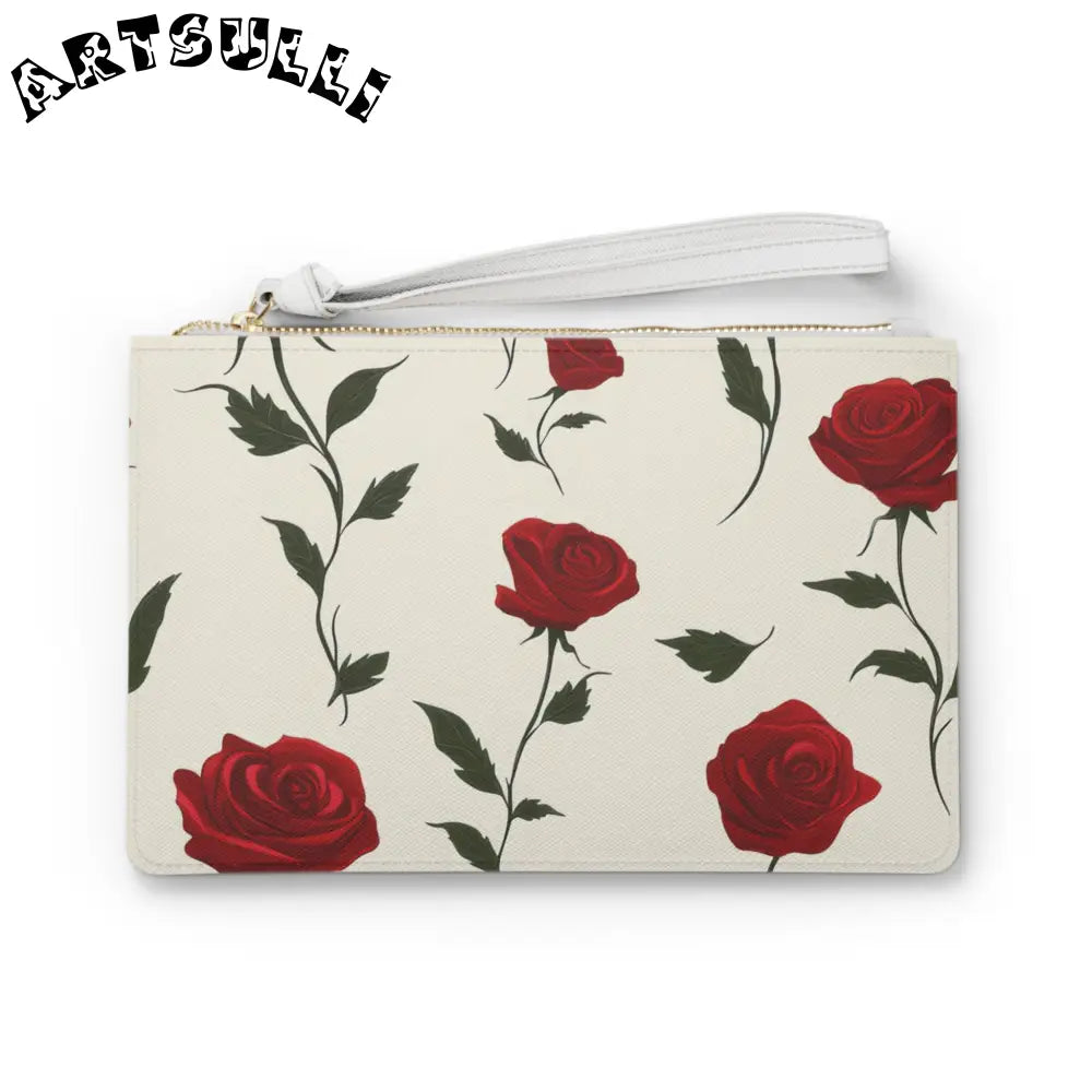 JAKKOUTTHEBXX Red Roses Clutch Bag JAKKOUTTHEBXX Artsulli - Art