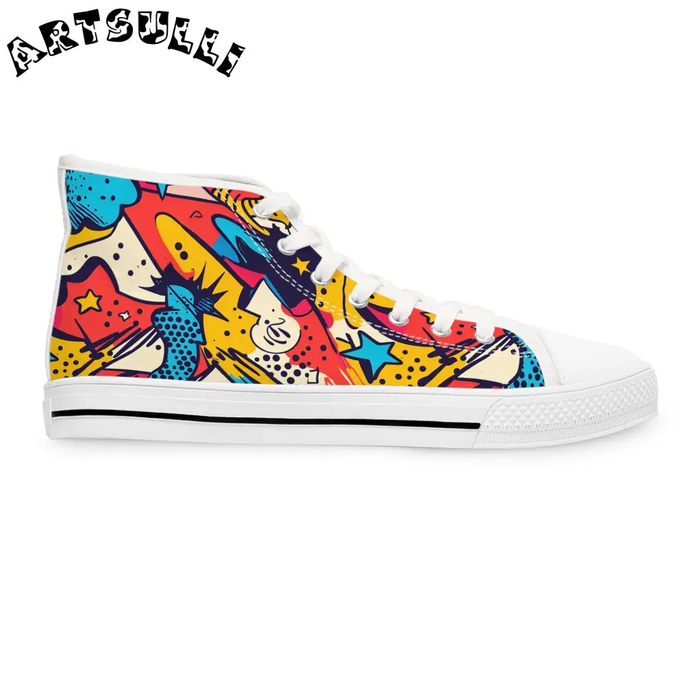 JAKKOUTTHEBXX Comic x Pop Art II Women’s High Top Sneakers