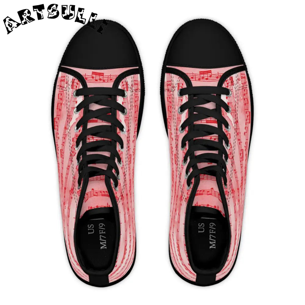 JAKKOUTTHEBXX Prime Illustration Printed Music Note Sneakers with Deodorant Memory Foam 2025