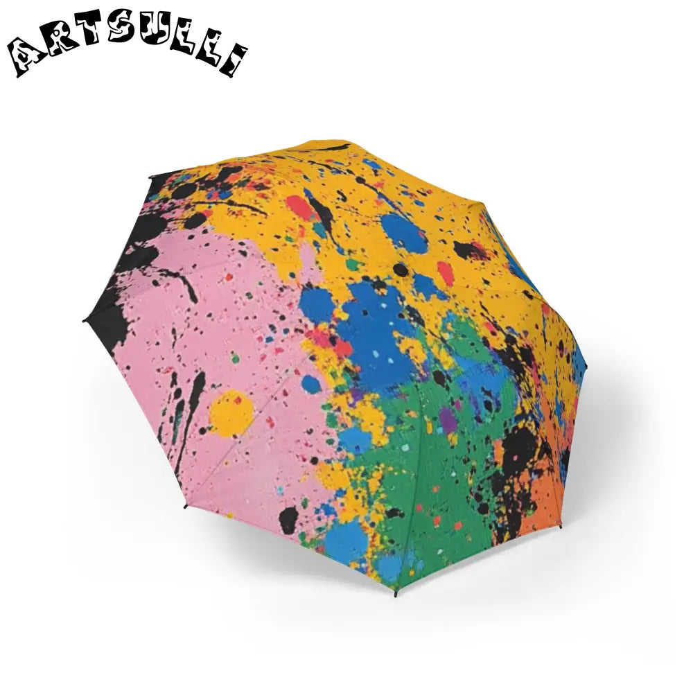 JAKKOUTTHEBXX The Colors Of Paint Splatter Semi-Automatic Foldable