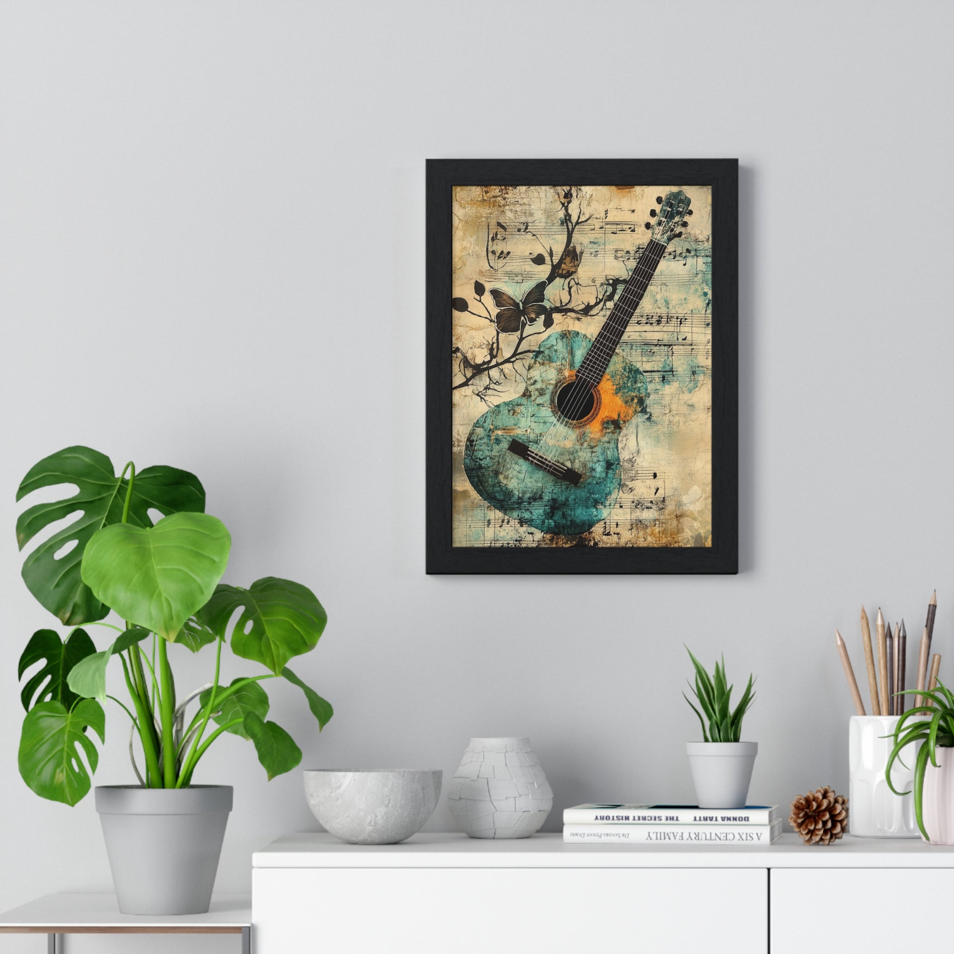 Guitar Type Beat Art Vertical Framed Poster, Artsulli - Art is Long, Life is Short, Poster, , , , , , , 