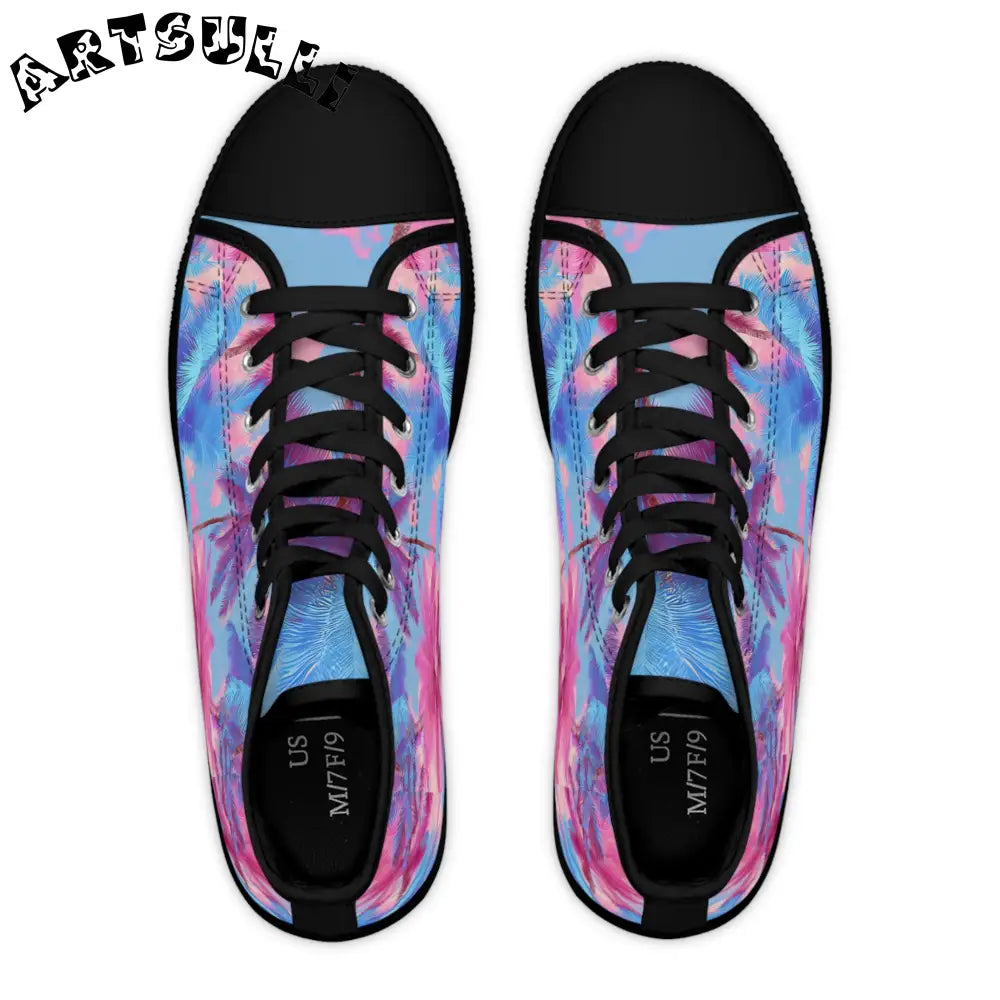 JAKKOUTTHEBXX Ethereal Pastel Palms II Women’s High Top Sneakers