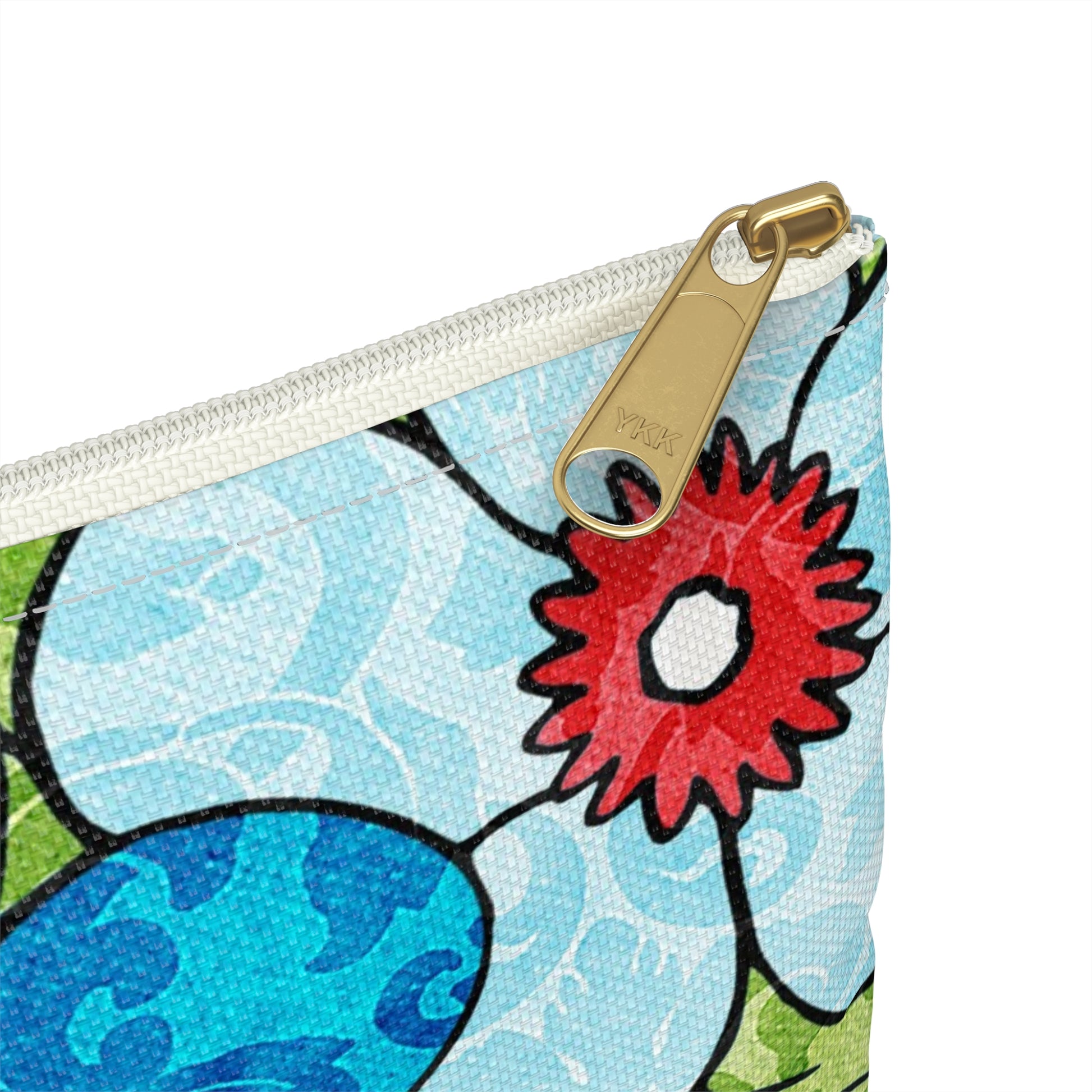 Blue Orange Groovy Accessory Pouch, Artsulli - Art is Long, Life is Short, Bags, , , , , , , 