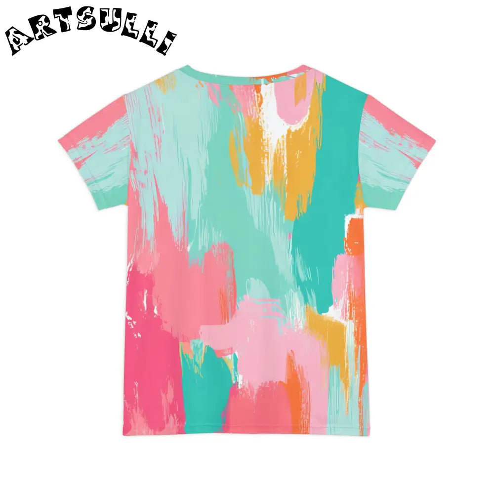 JAKKOUTTHEBXX Preppy Pixel Bloom Women’s Short Sleeve Shirt (AOP)