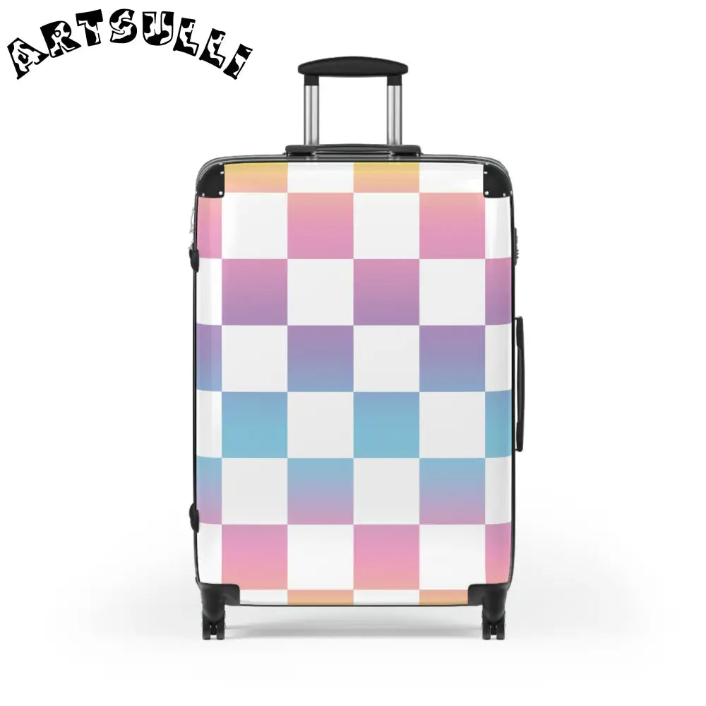 JAKKOUTTHEBXX Vaporwave Check Suitcase JAKKOUTTHEBXX Artsulli - Art