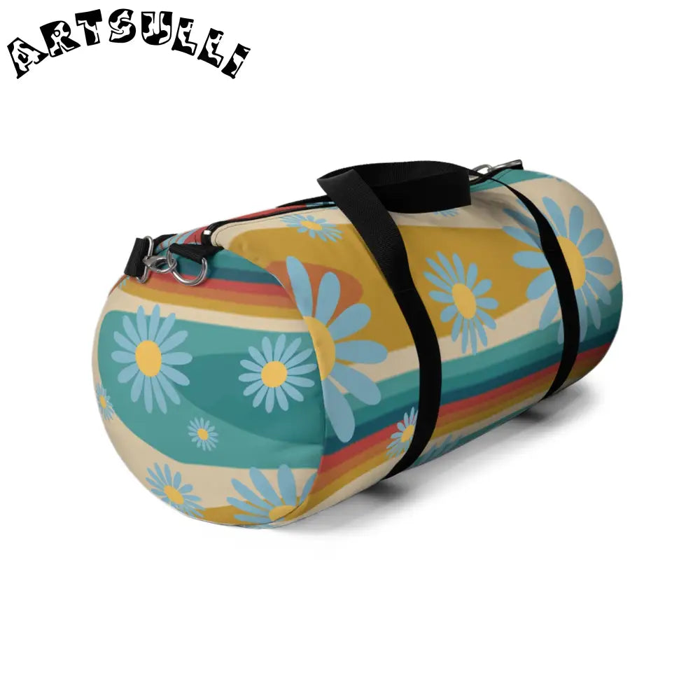 JAKKOUTTHEBXX Psychedelic Floral Hills II Multi-Color Duffel Bag