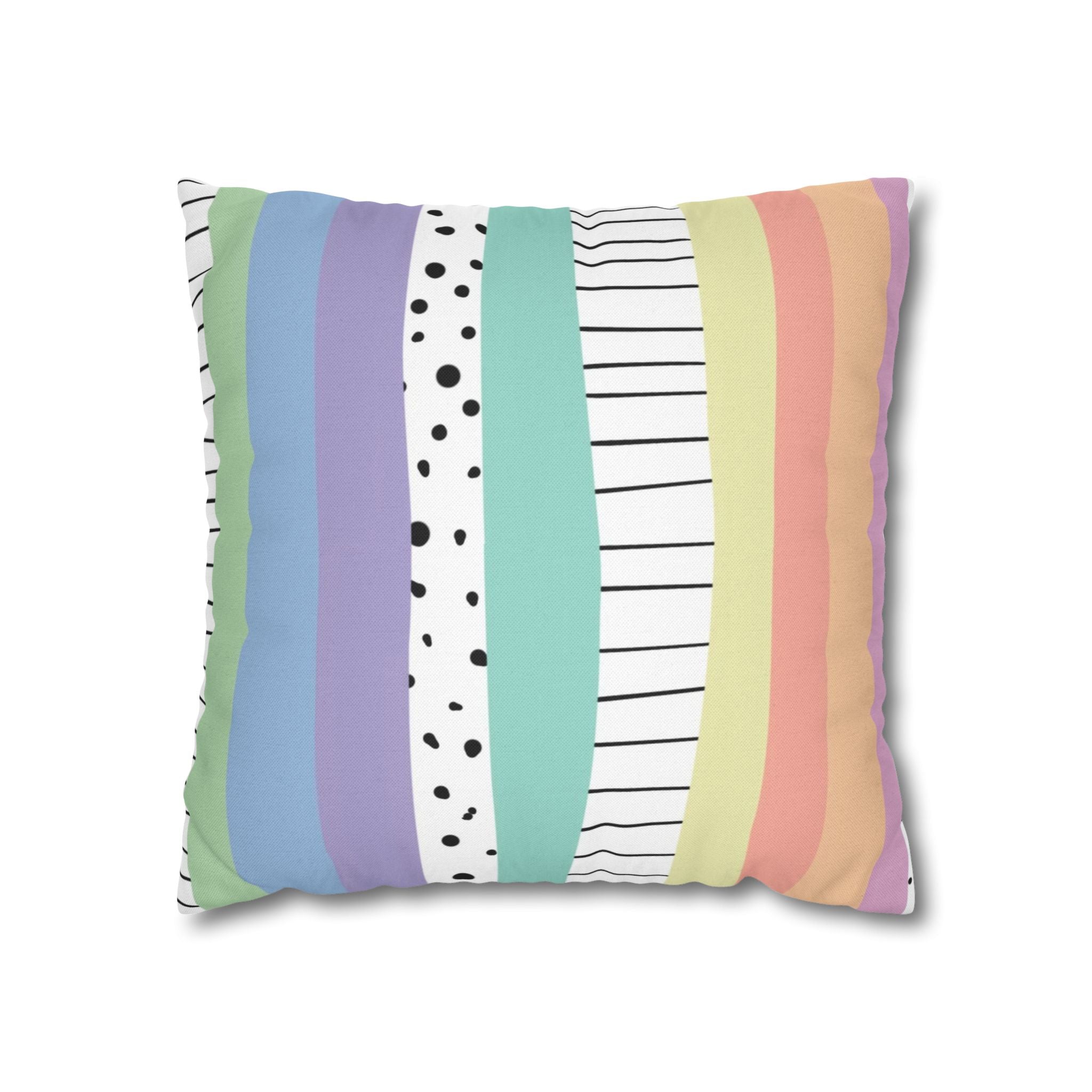 Spun Polyester Square Pillowcase, Artsulli - Art is Long, Life is Short, Home Decor, Size, 16" × 16", , , , , 75782335962060208806