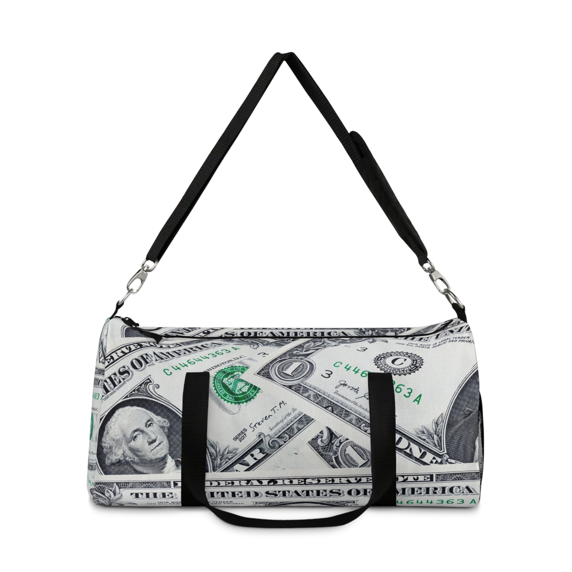 Money Collage Duffel Bag, Artsulli - Art is Long, Life is Short, Bags, , , , , , , 
