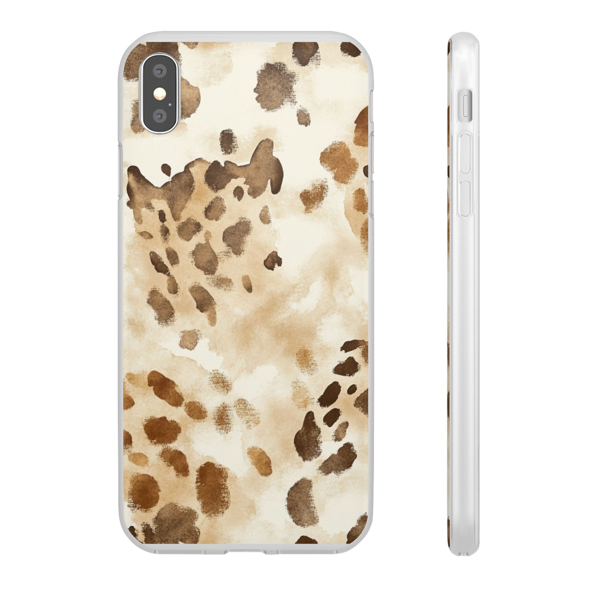 Brown and Beige Watercolor Dalmatian Phone Case, Artsulli - Art is Long, Life is Short, Phone Case, Size, iPhone XS MAX, , , , , 29014835102285640105