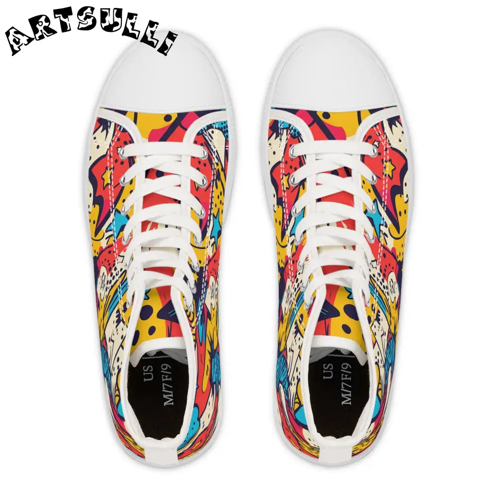JAKKOUTTHEBXX Comic x Pop Art II Women’s High Top Sneakers