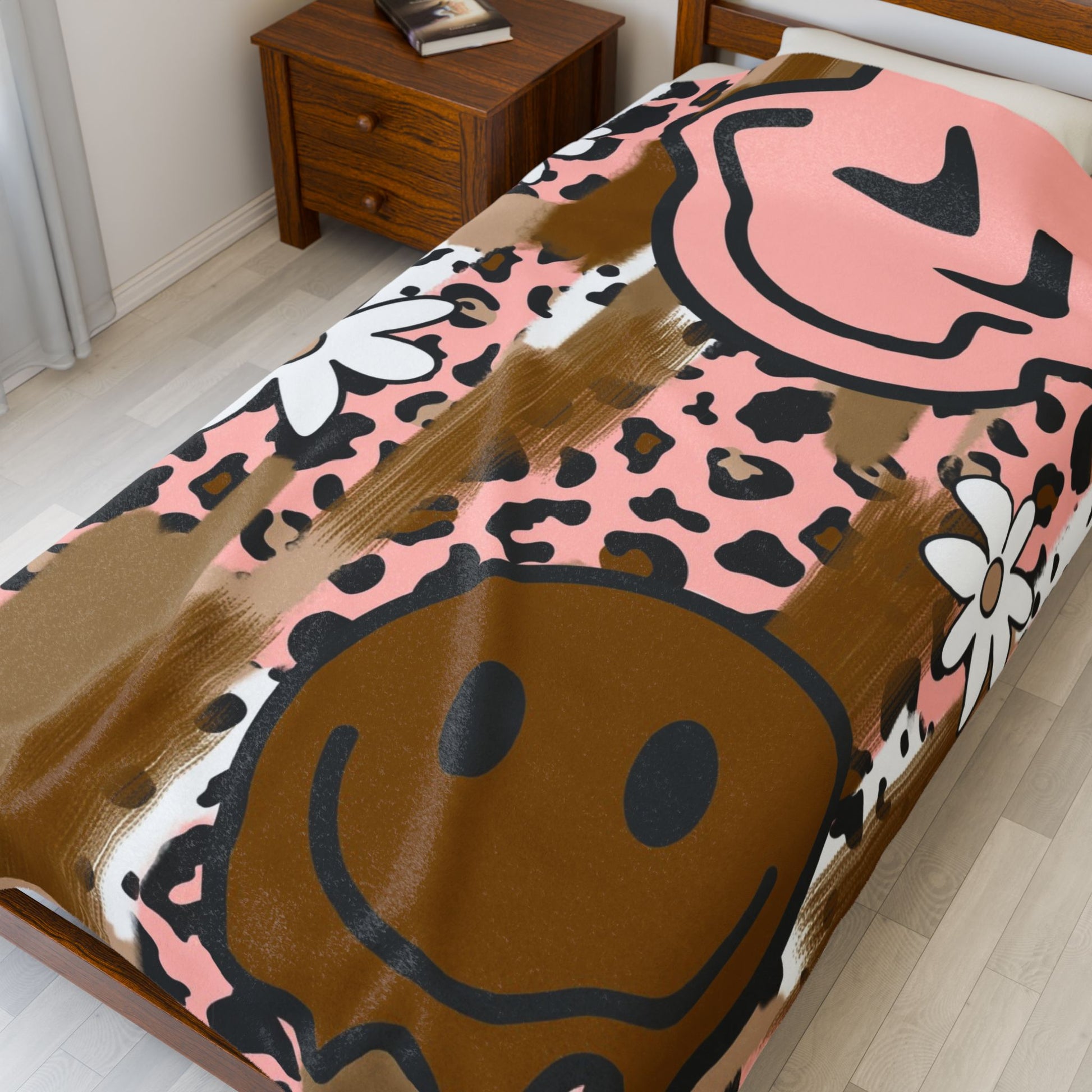 Sutfin Ghosts Pop Art Velveteen Plush Blanket, Artsulli - Art is Long, Life is Short, All Over Prints, , , , , , , 