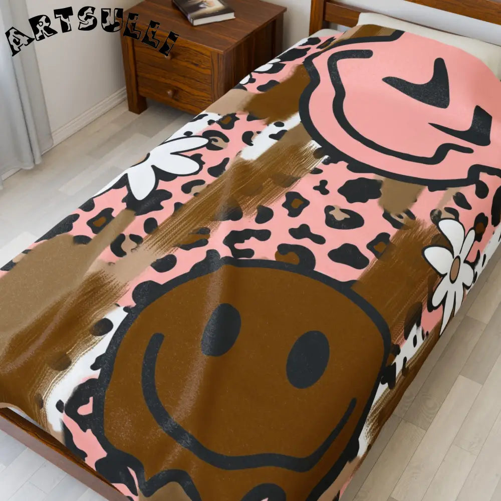 JAKKOUTTHEBXX Sutfin Ghosts Pop Art Velveteen Plush Blanket