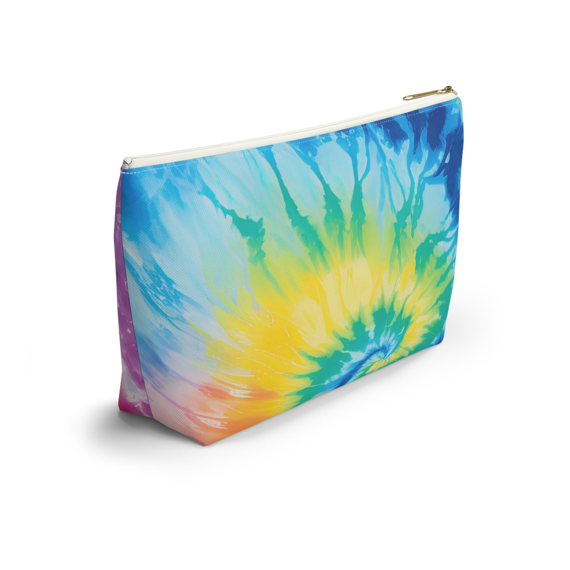 Tie Dye Accessory Pouch w T-bottom, Artsulli - Art is Long, Life is Short, Bags, , , , , , , 