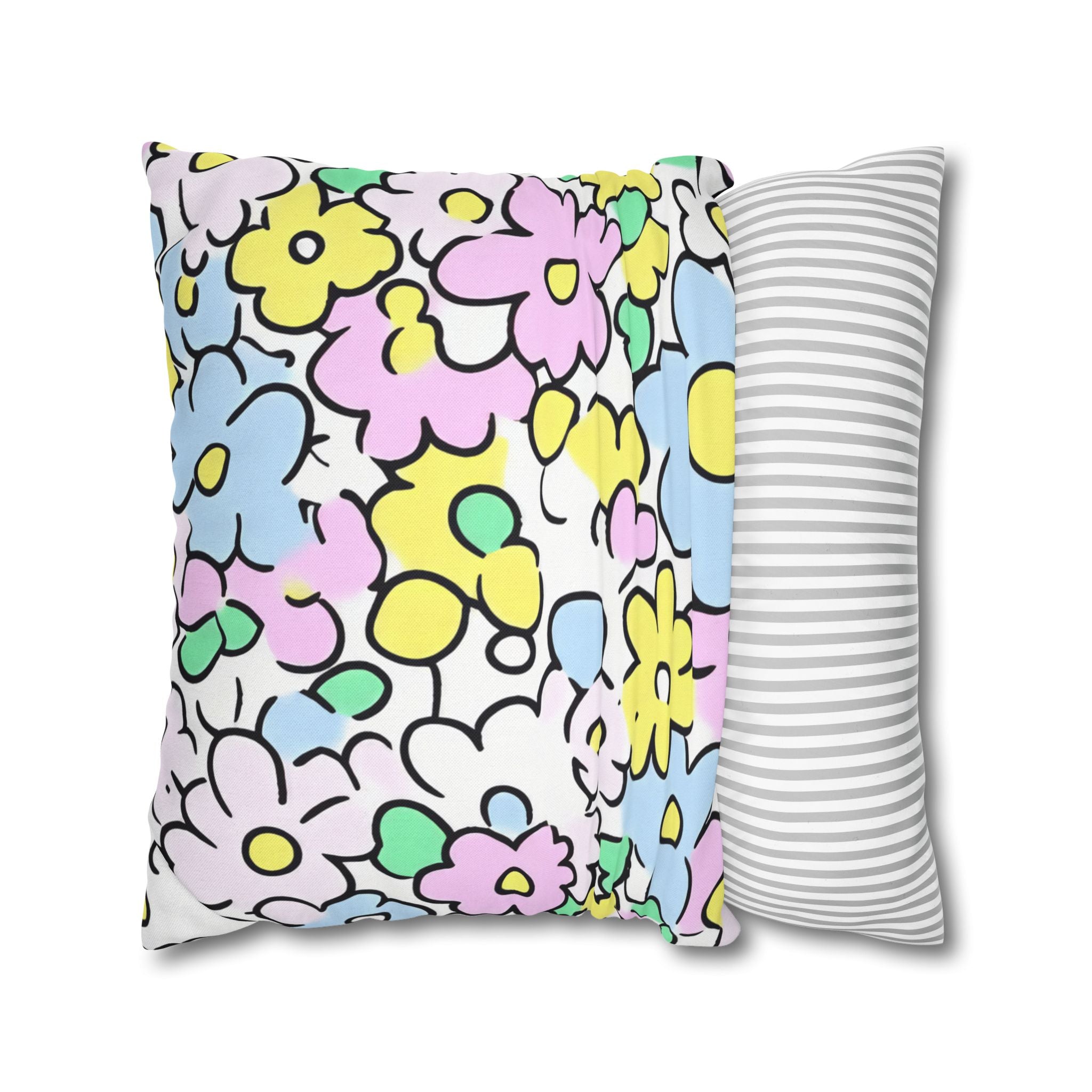 Spun Polyester Square Pillowcase