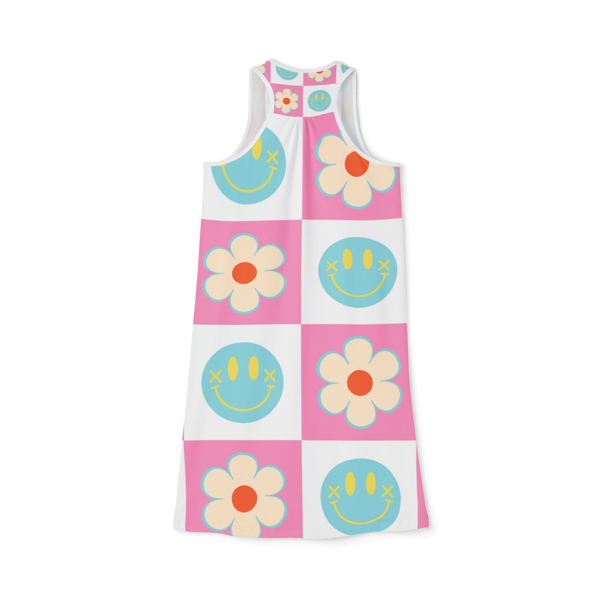 Madotsukis Grin Bloom Women's Racerback Dress (AOP), Artsulli - Art is Long, Life is Short, Tank Top, , , , , , , 