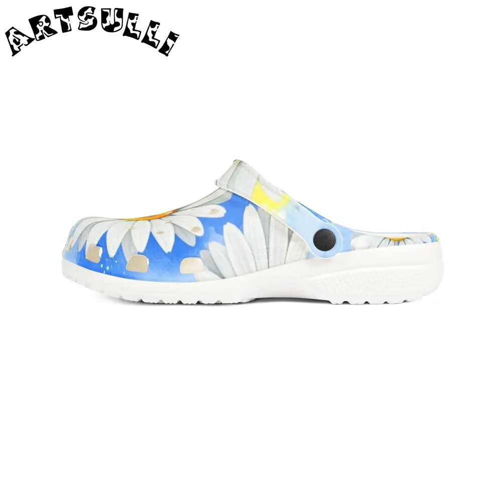 JAKKOUTTHEBXX Daisies EVA Foam Rubber Shoes (AOP) JAKKOUTTHEBXX