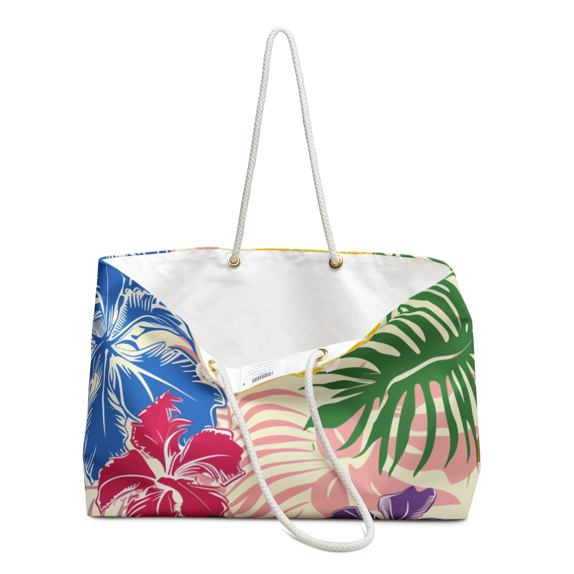 Blooming Tropical Flowers Weekender Bag, Artsulli - Art is Long, Life is Short, Bags, , , , , , , 